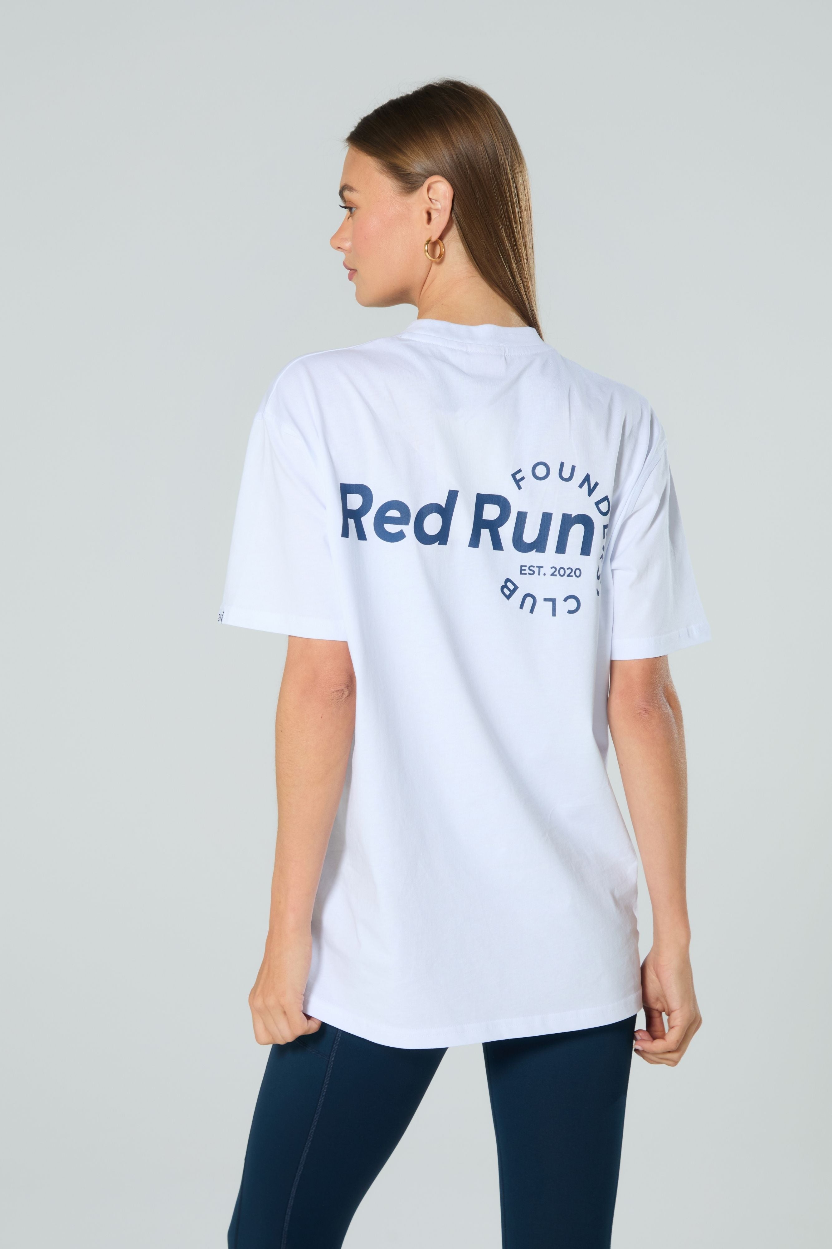 Relaxed White Tee  - Founders' Club