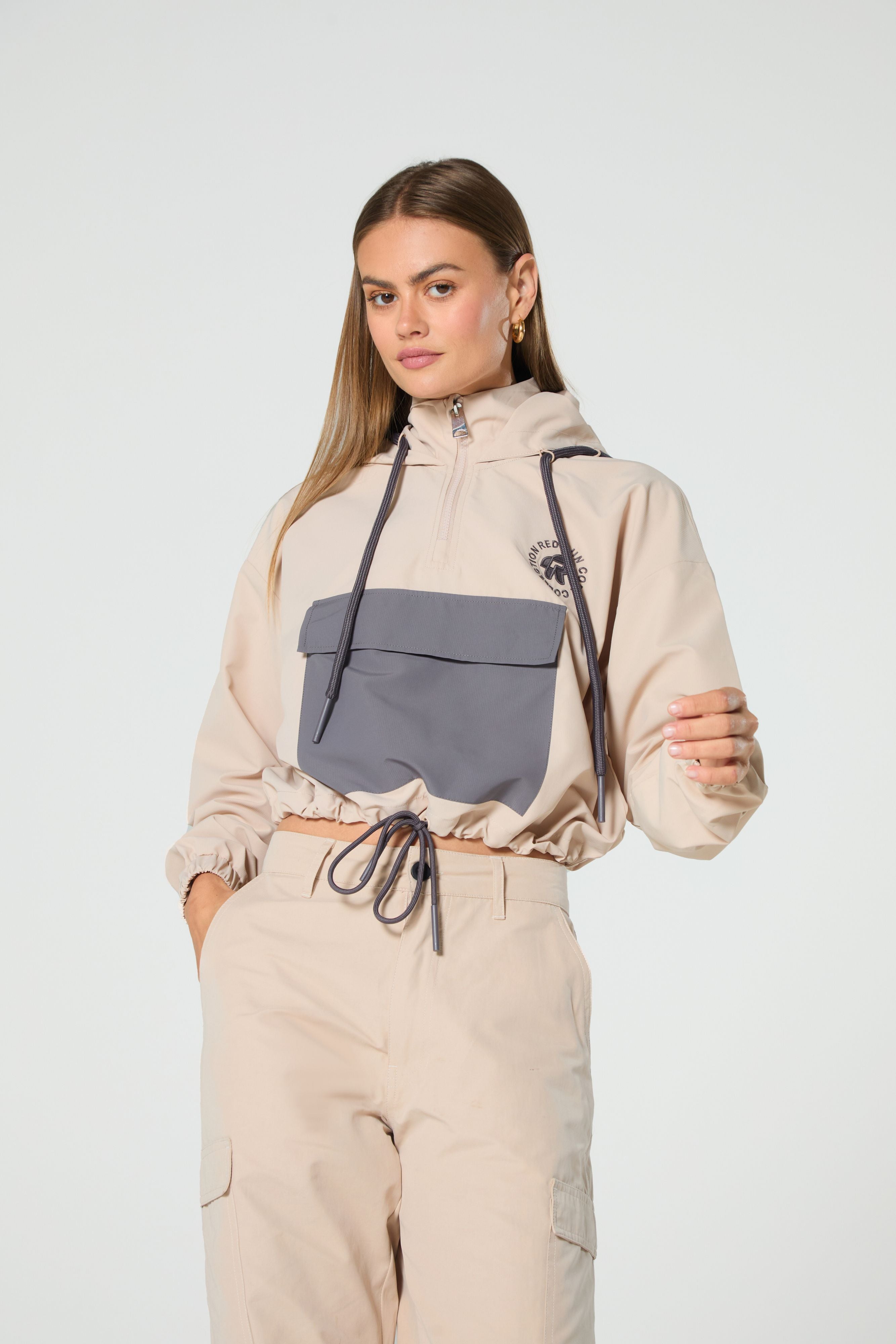 Cropped Windbreaker - Core Sand Storm