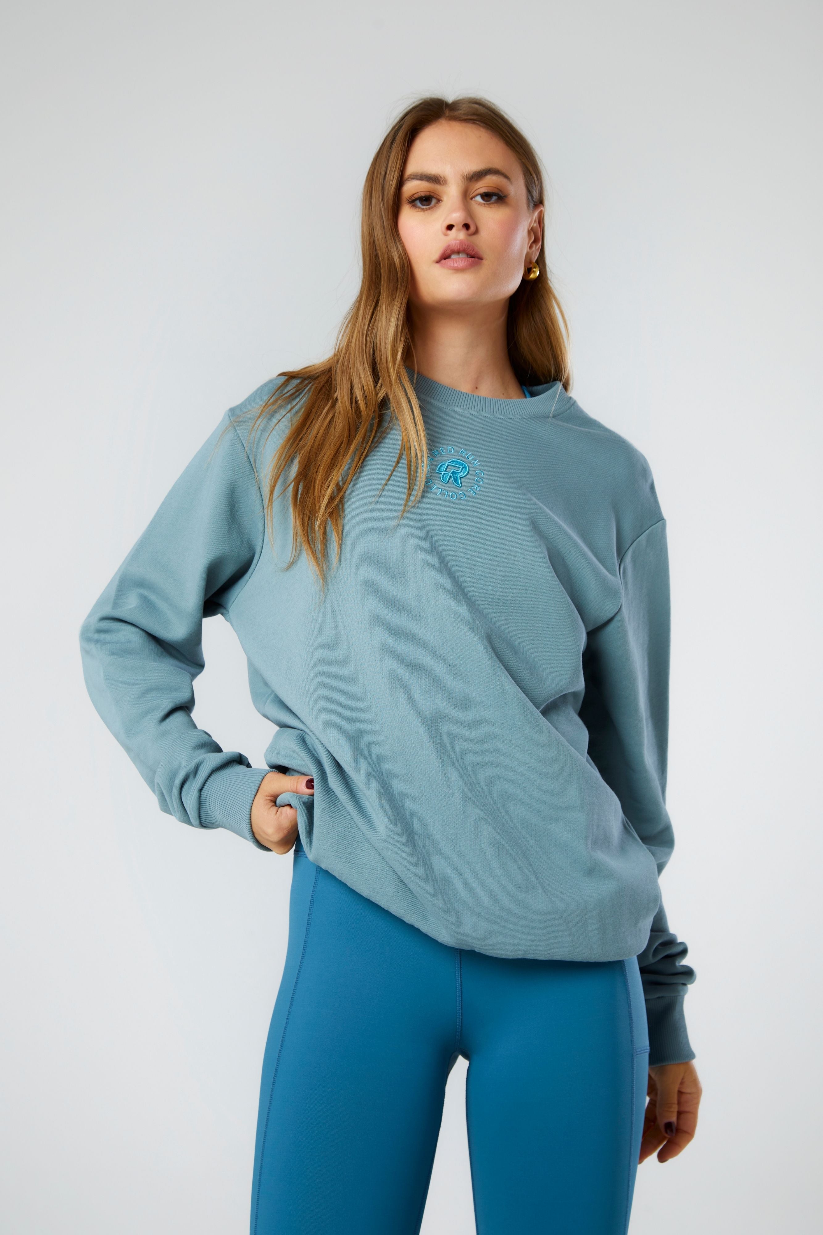 Crew Neck Sweater - Core Stormy Sea