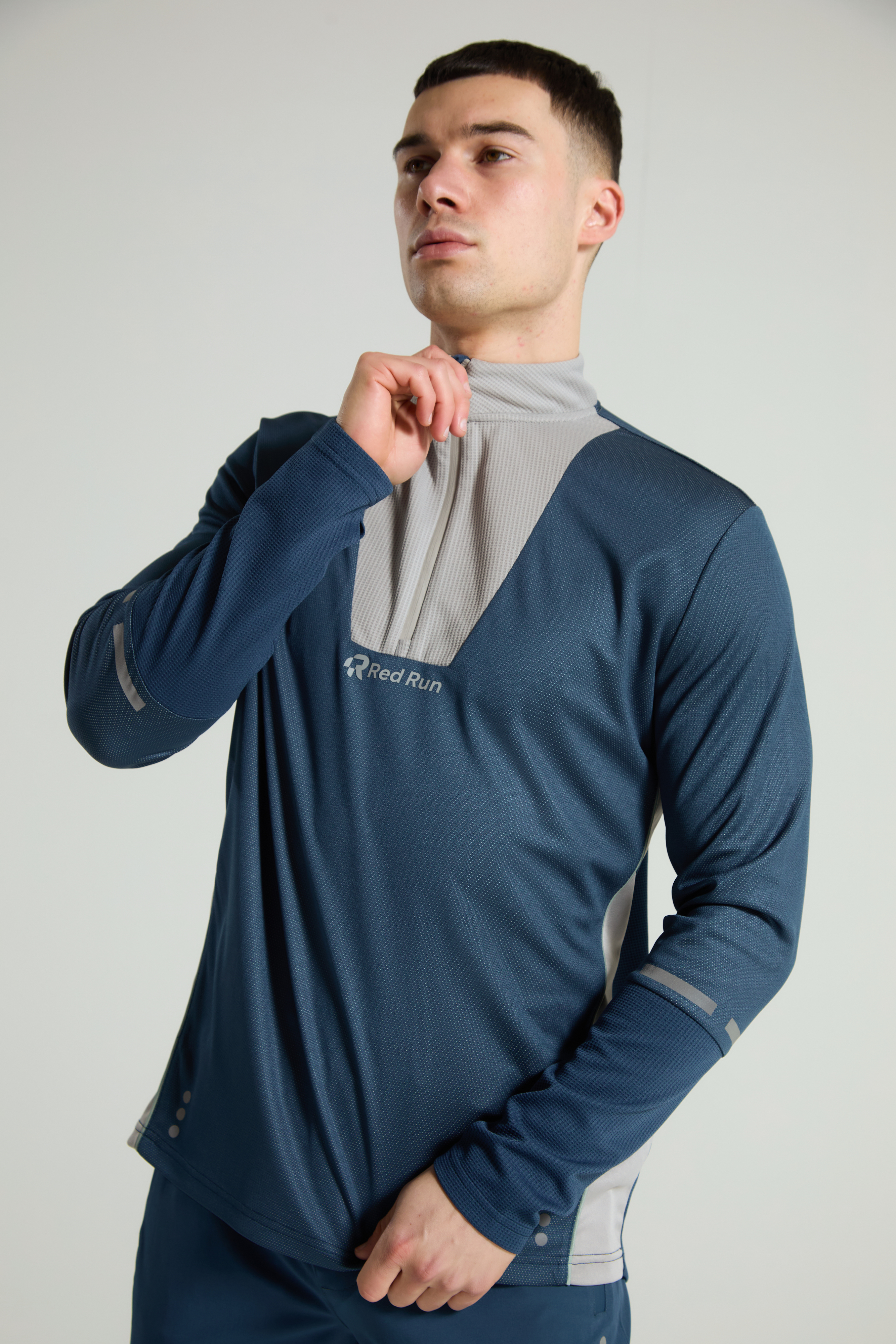 Men's Technical Power 1/4 Zip: Range 2 - Aqua Edge