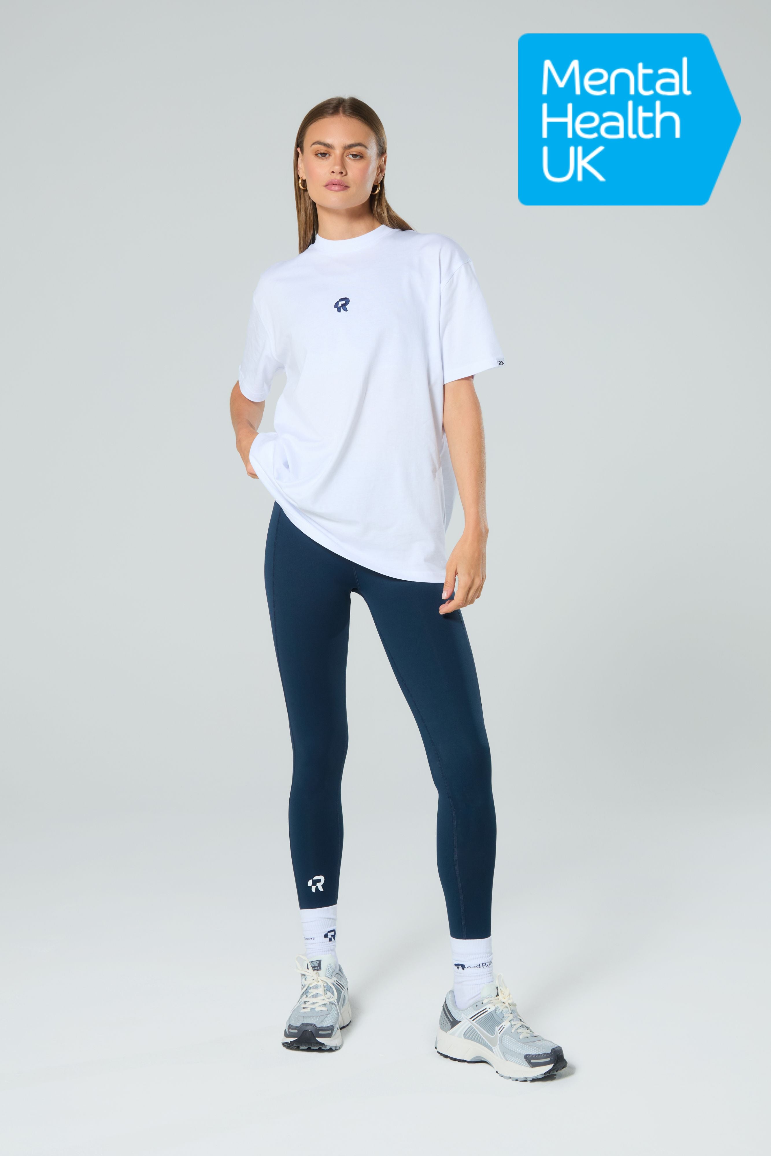 Relaxed White Tee  - Founders' Club