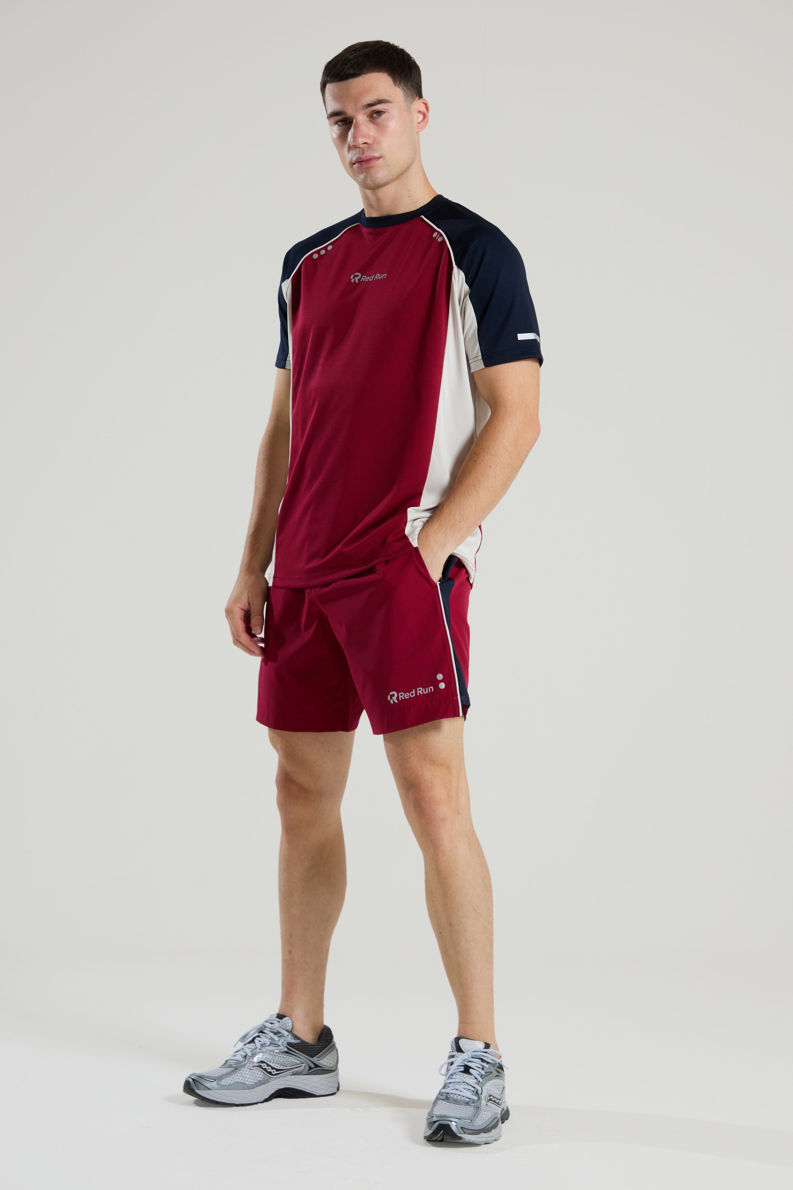 Men's Technical Power Tee - Crimson Wave