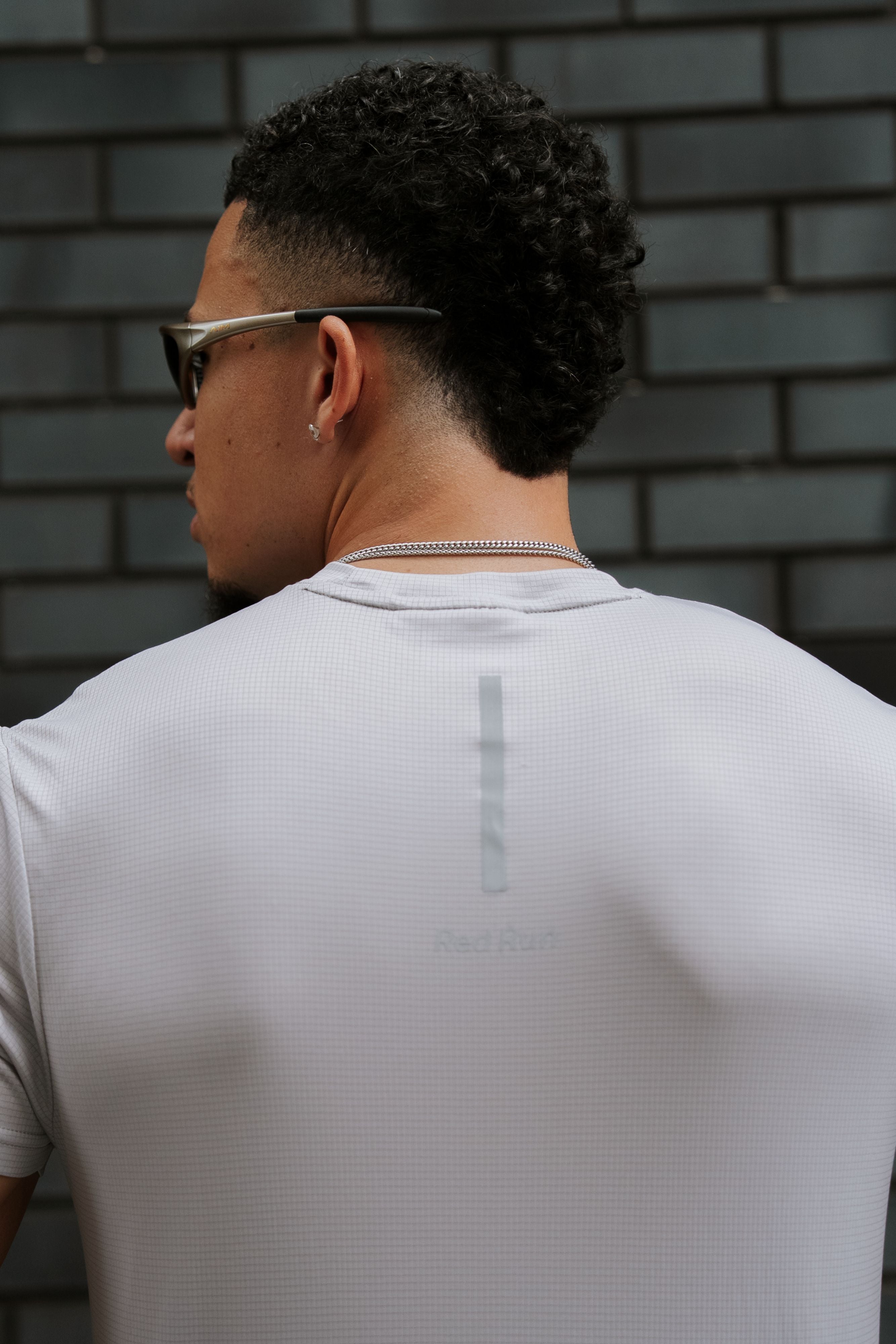 RedRun Men's Technical Runner Tee in Grey
