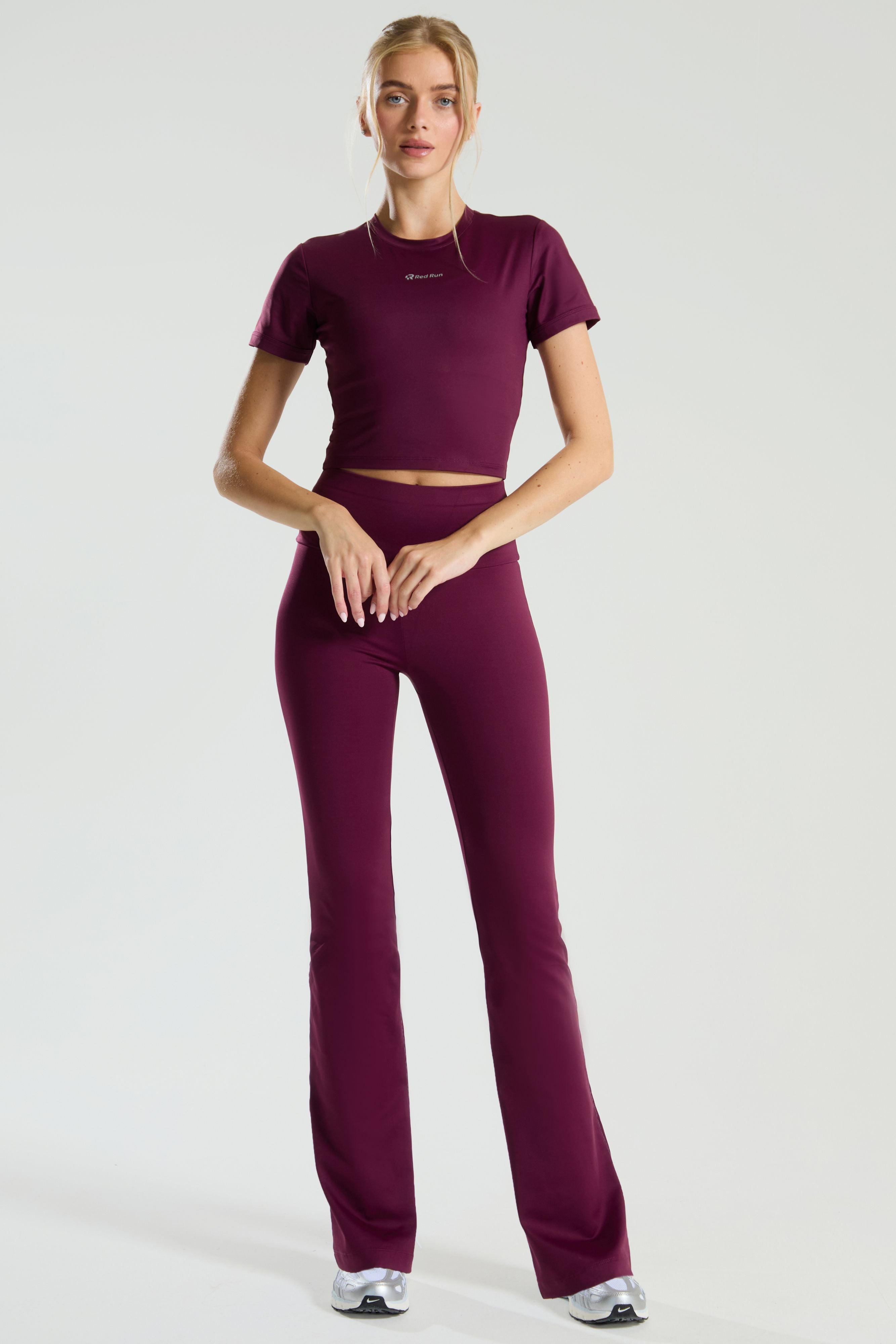 Active Baby Tee - Burgundy