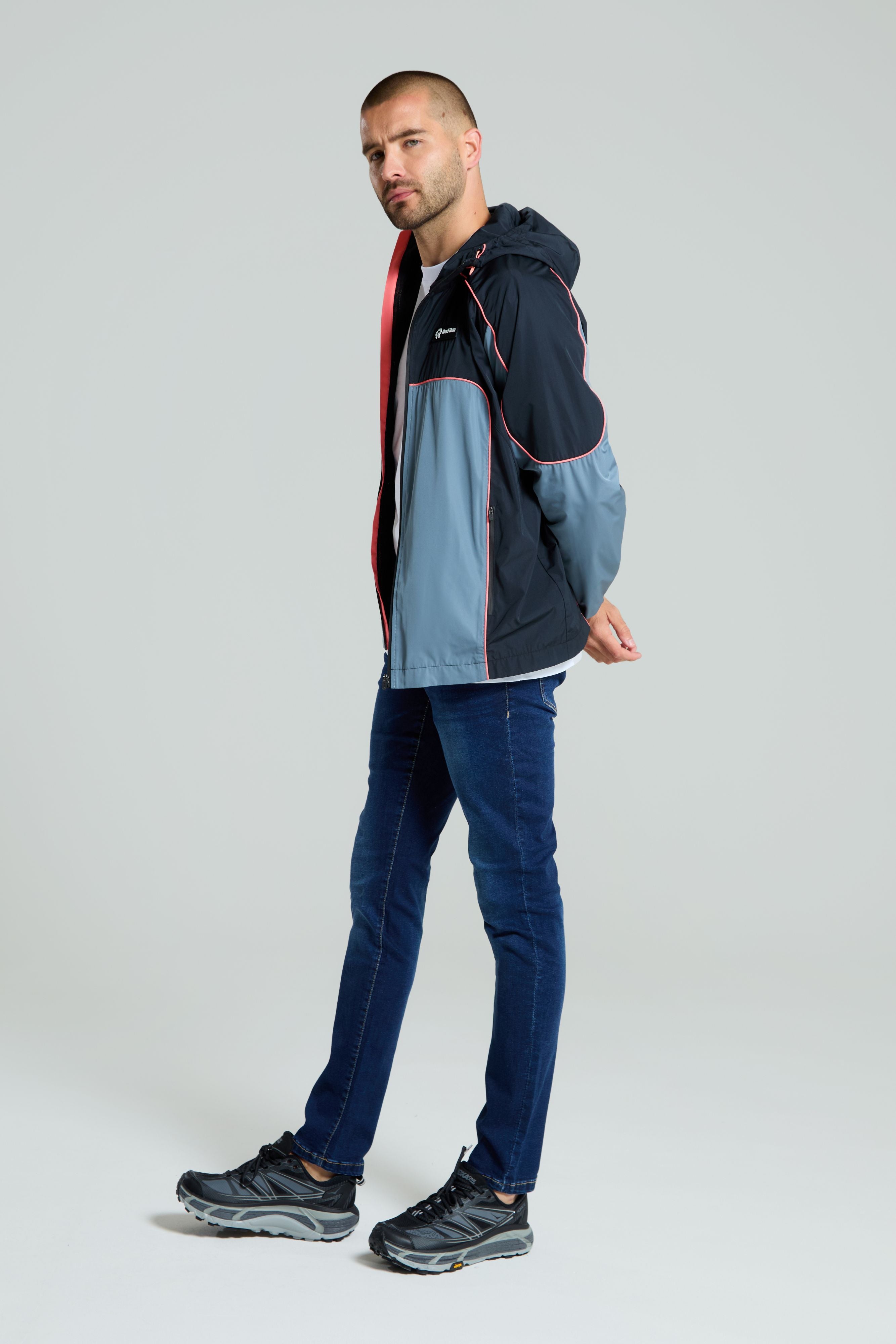 Men's Technical Jacket: Grey/Black