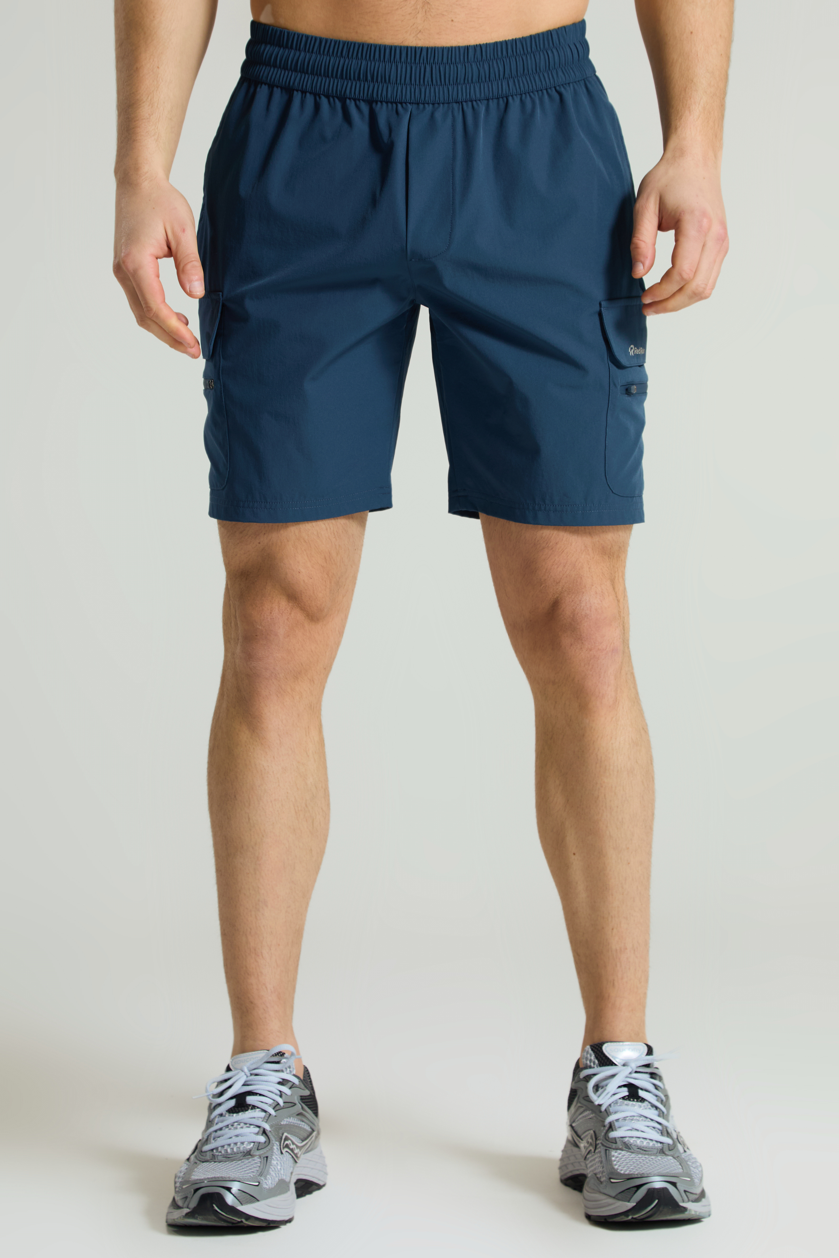 Men's Multi Pocket Cargo Short: Range 2 - Aqua Edge