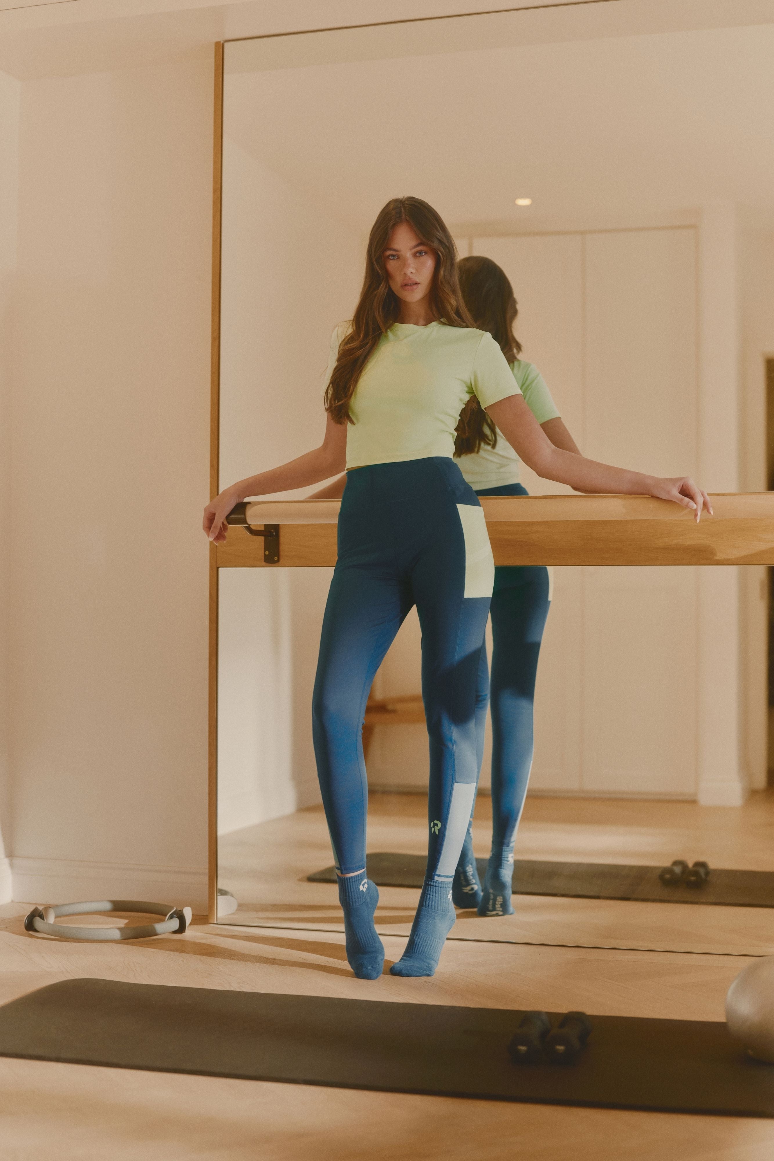 Sculpted Leggings - Skyline