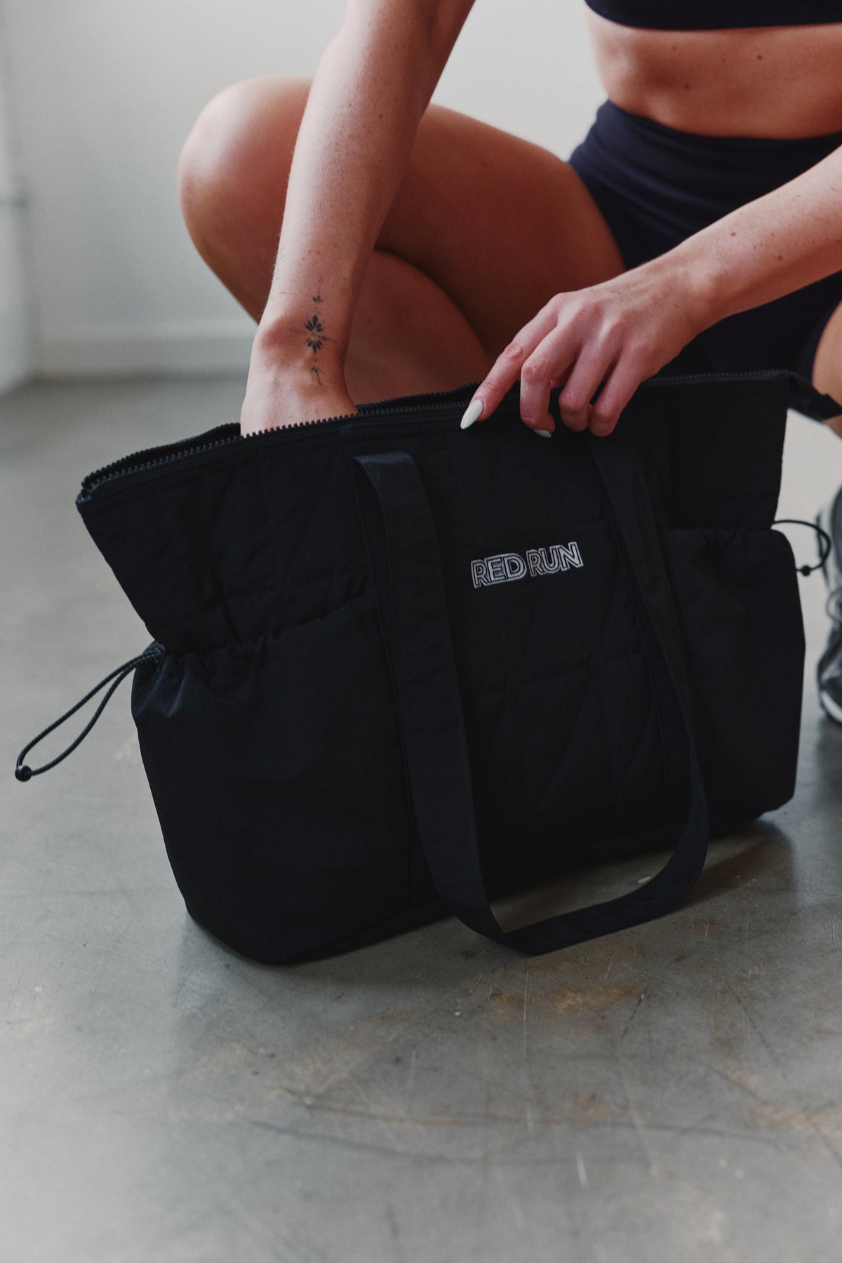 Nylon Tote Bag - Black