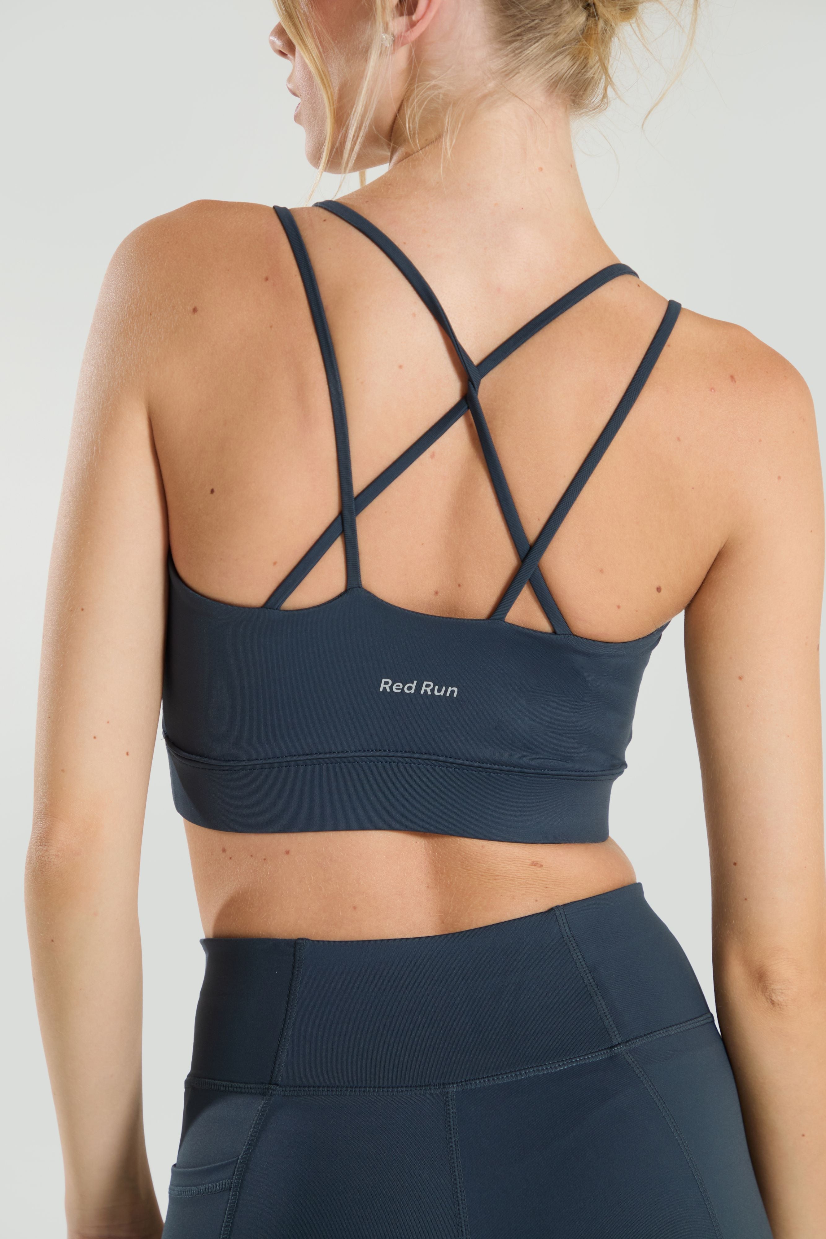Strappy Workout Bra - Active: Slate Grey