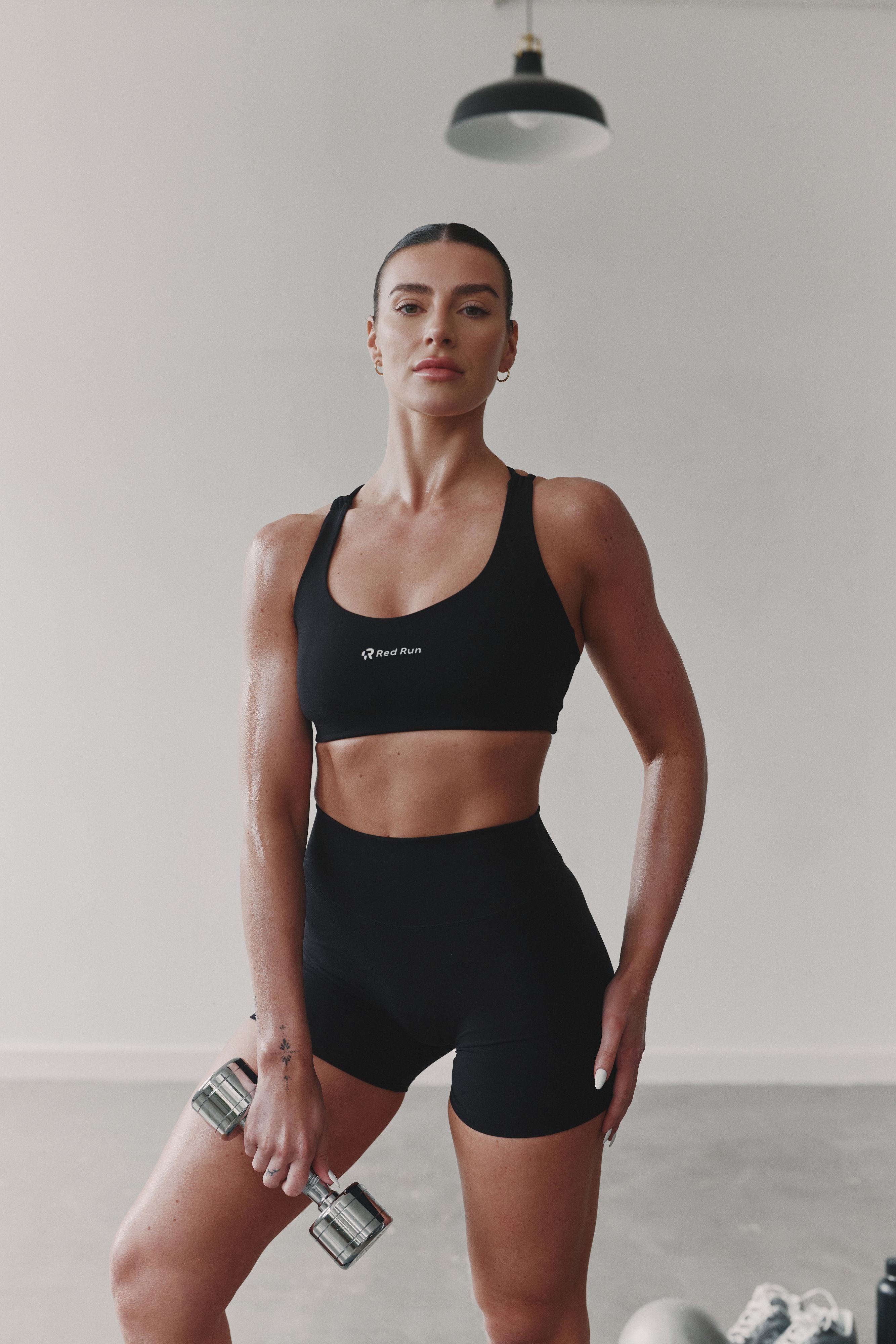 Active Elevate Strappy Workout Bra - Black