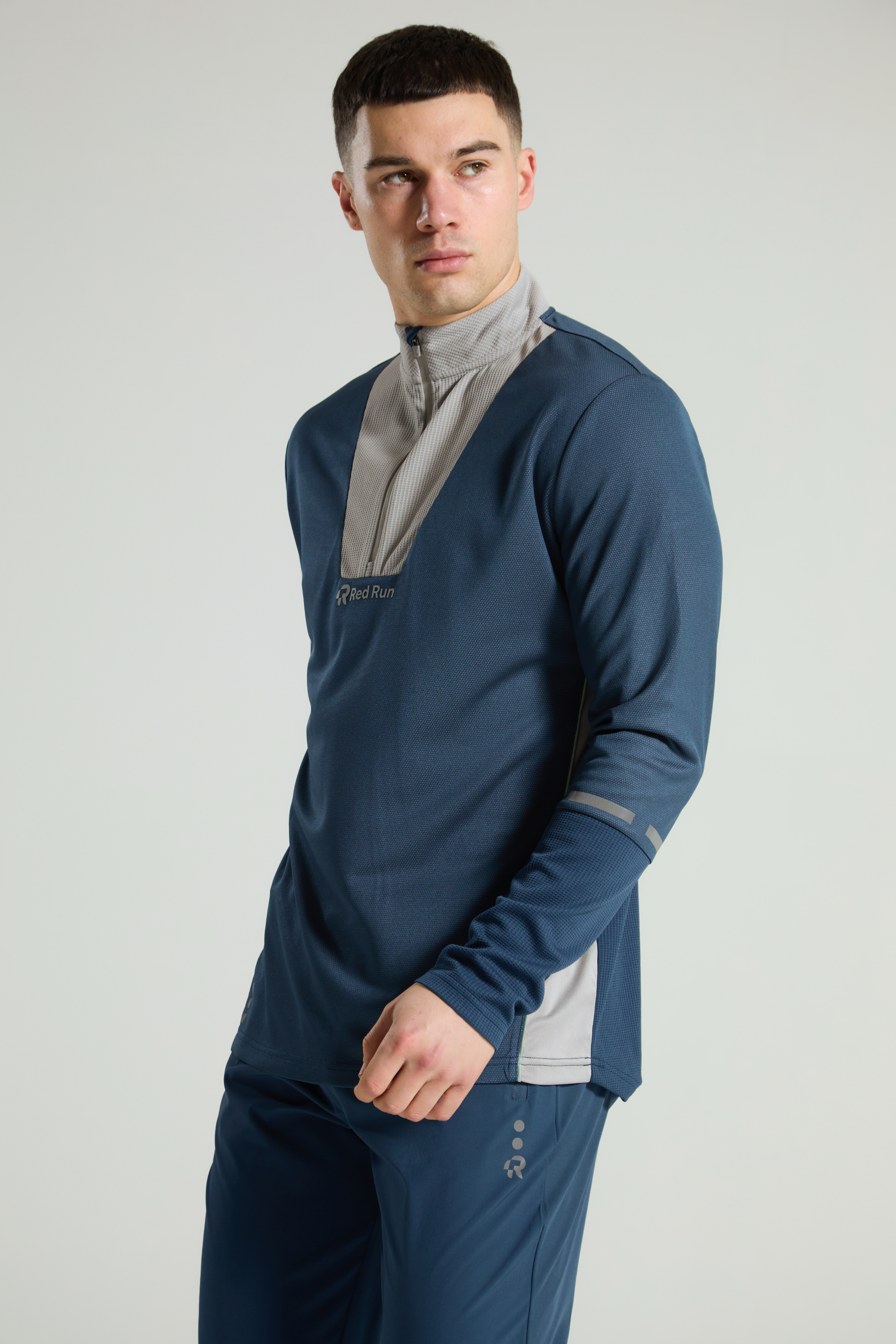 Men's Technical Power 1/4 Zip: Range 2 - Aqua Edge