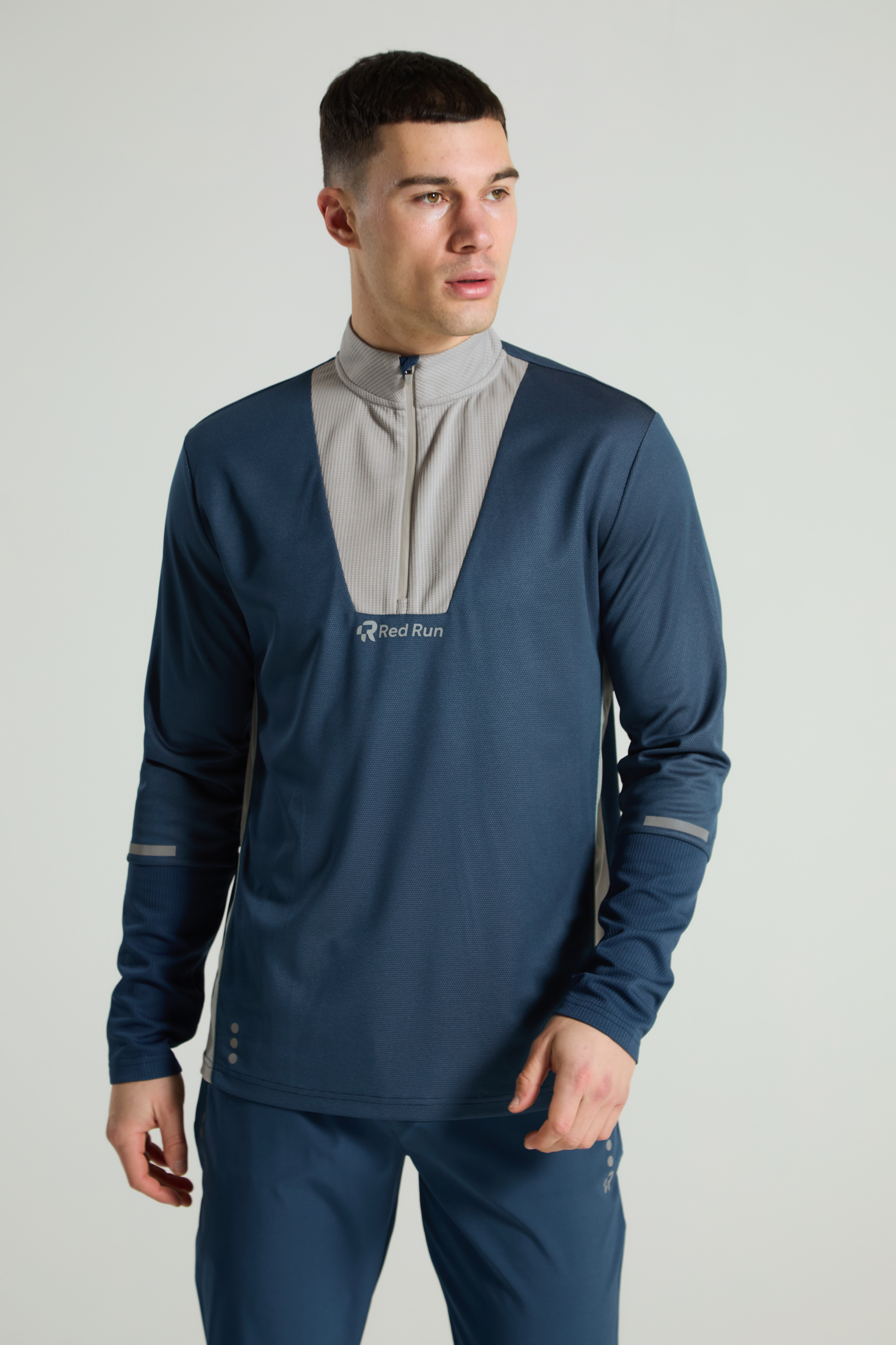 Men's Technical Power 1/4 Zip: Range 2 - Aqua Edge