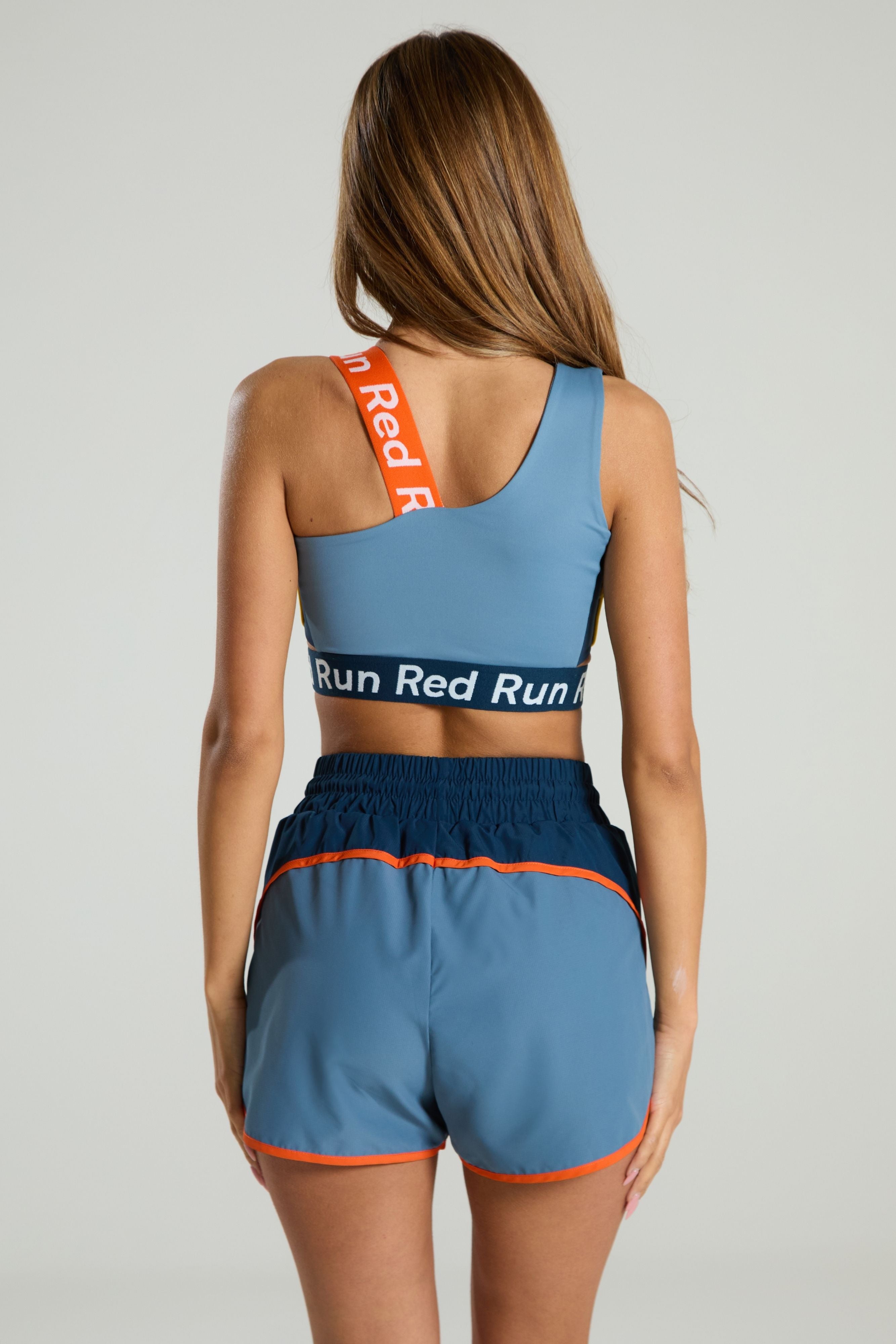 Colourblock Running Shorts: Muse