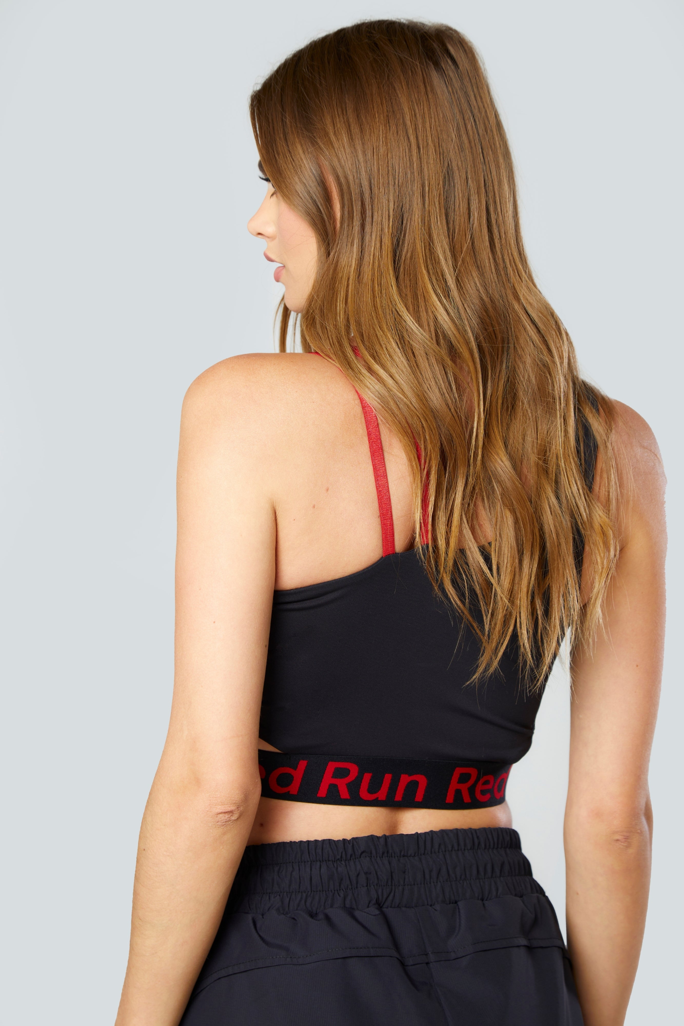 Colour Block Sports Bra - Inky