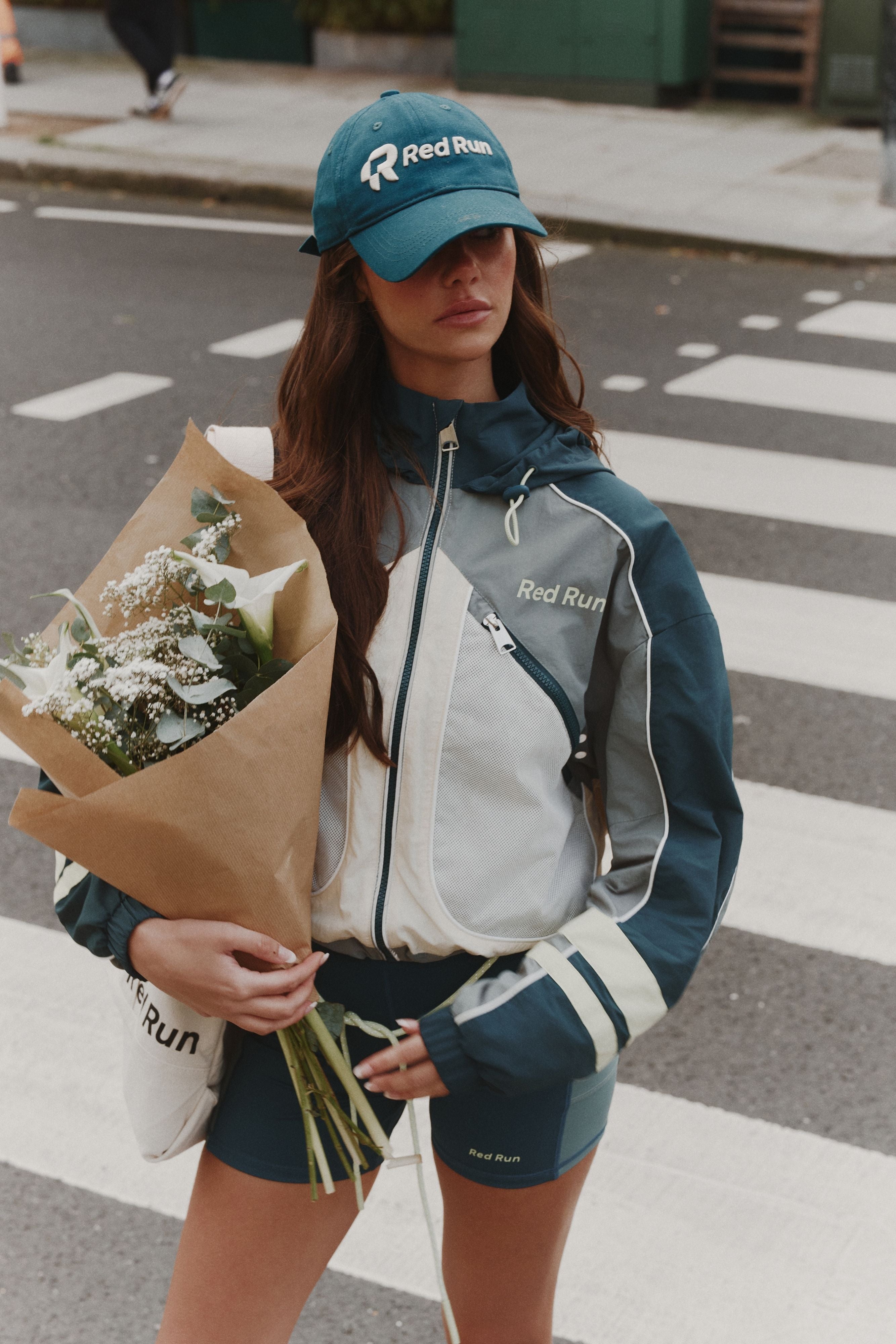 Nylon Track Jacket - Skyline