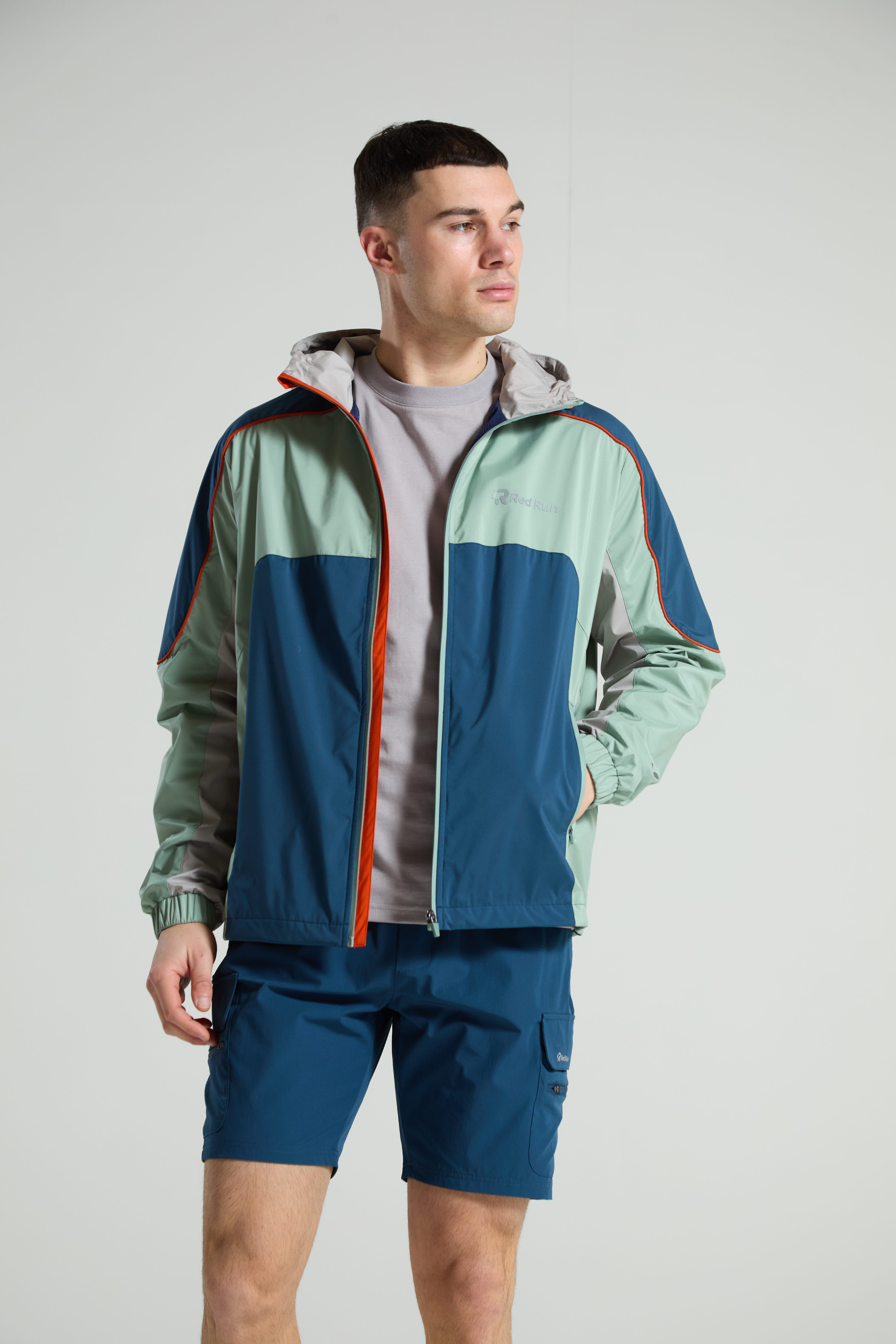Men's Technical Track Jacket: Range 2 - Aqua Edge