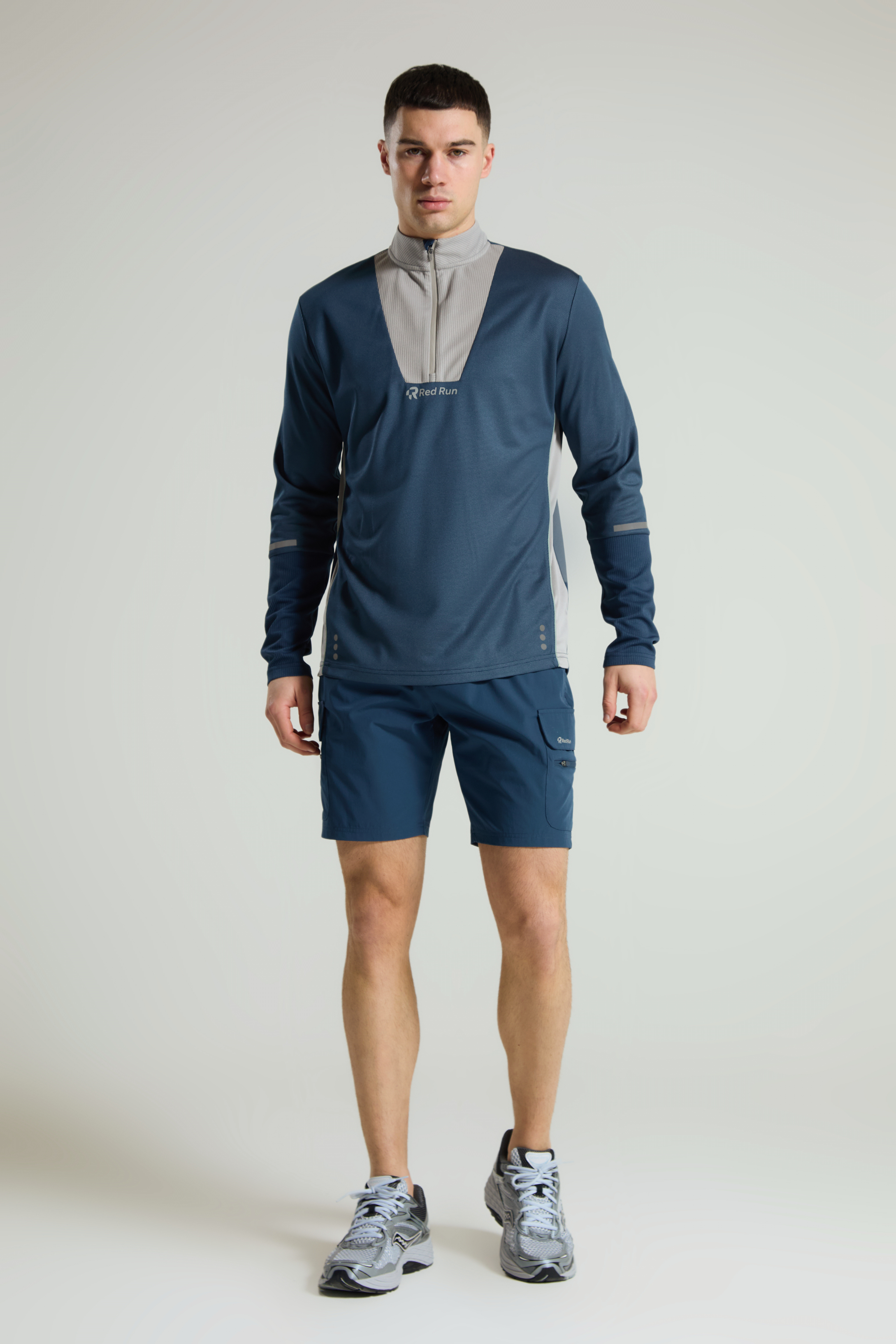 Men's Multi Pocket Cargo Short: Range 2 - Aqua Edge