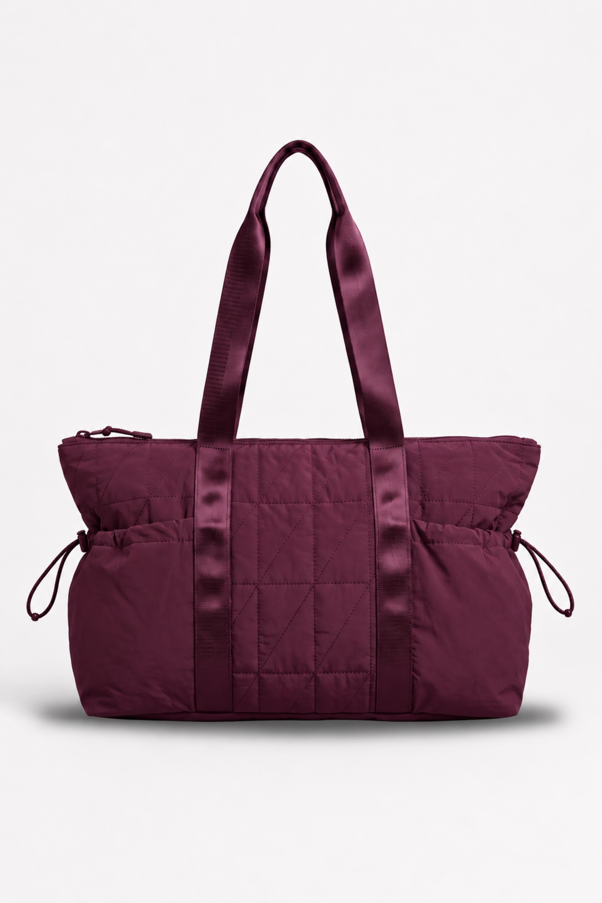 Active Nylon Tote Bag - Dark Cherry