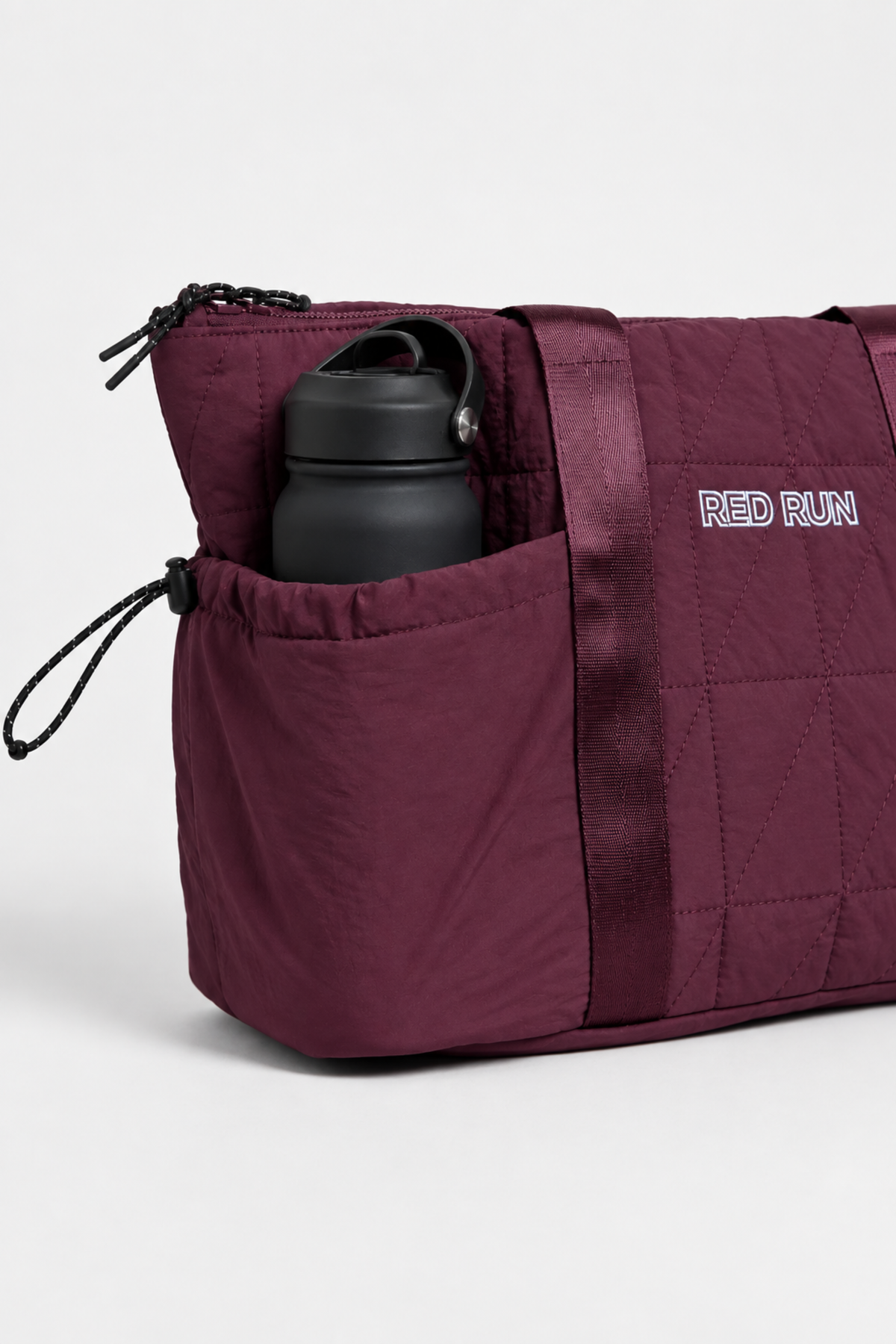 Active Nylon Tote Bag - Dark Cherry