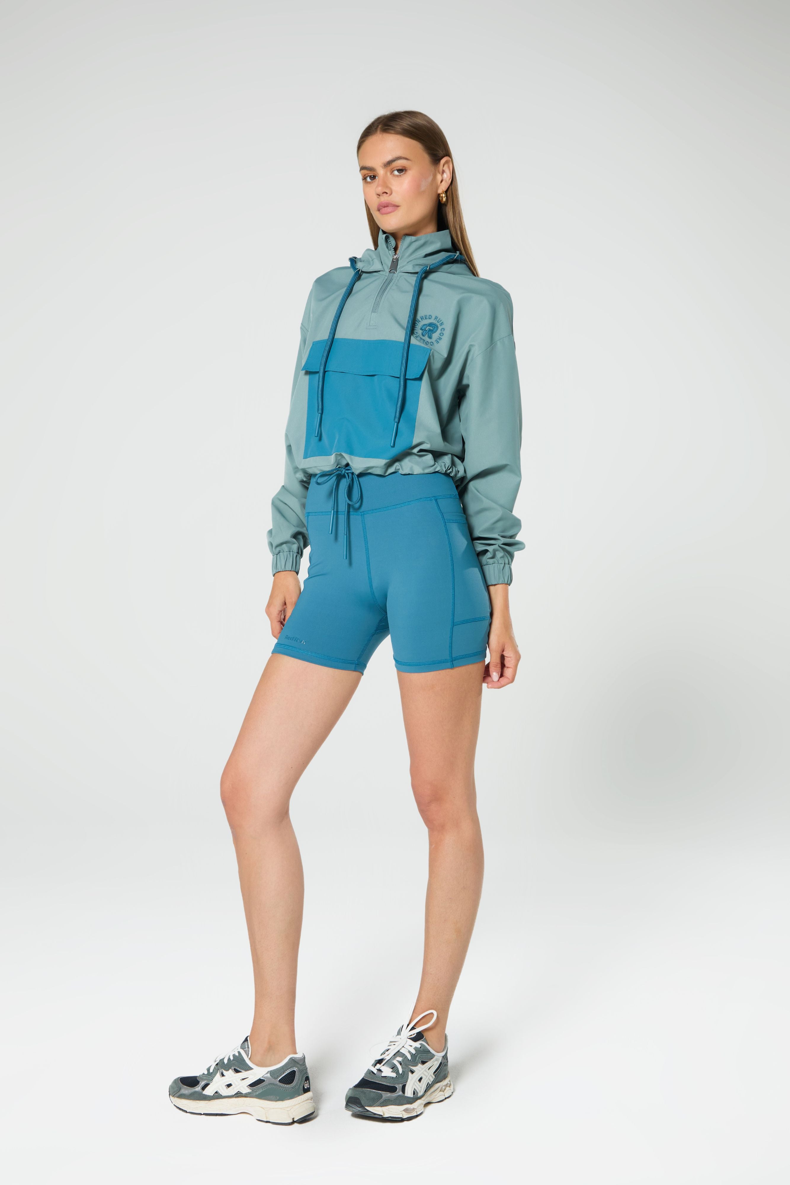 Cropped Windbreaker - Core Stormy Sea