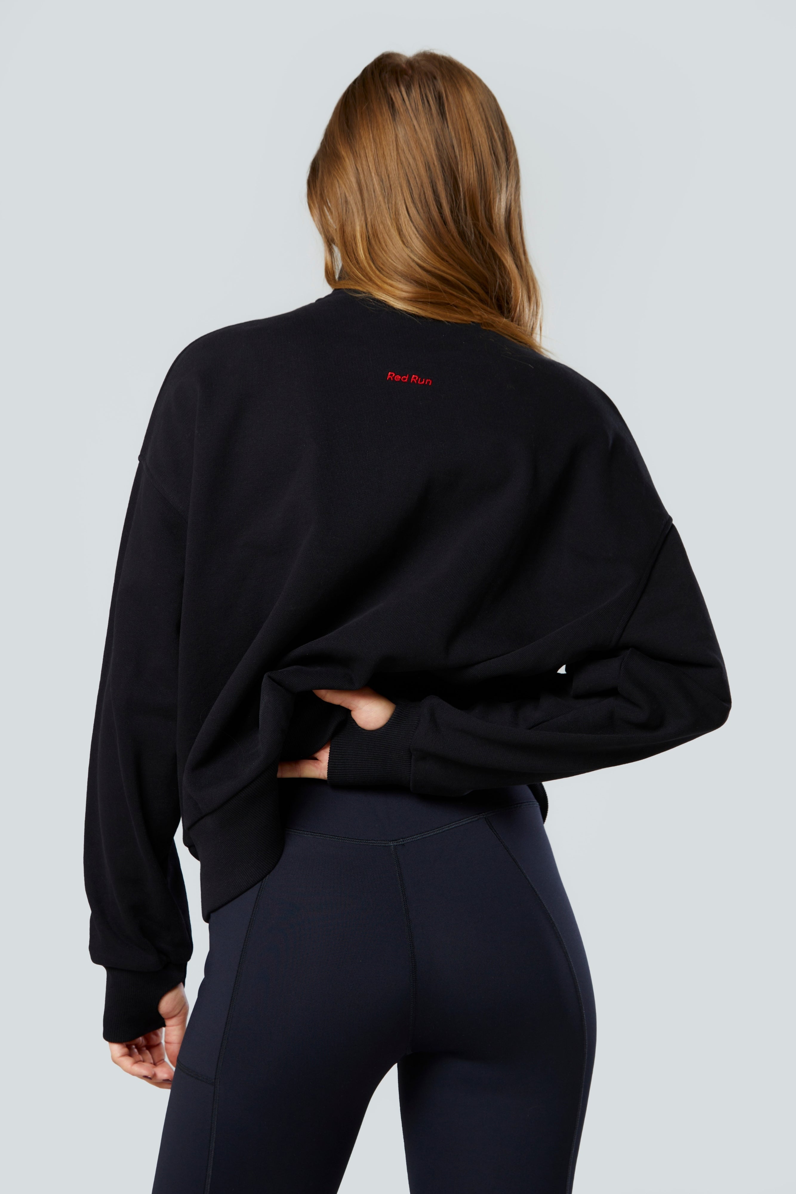 1/4 Zip Cotton Sweat Top - Inky collection