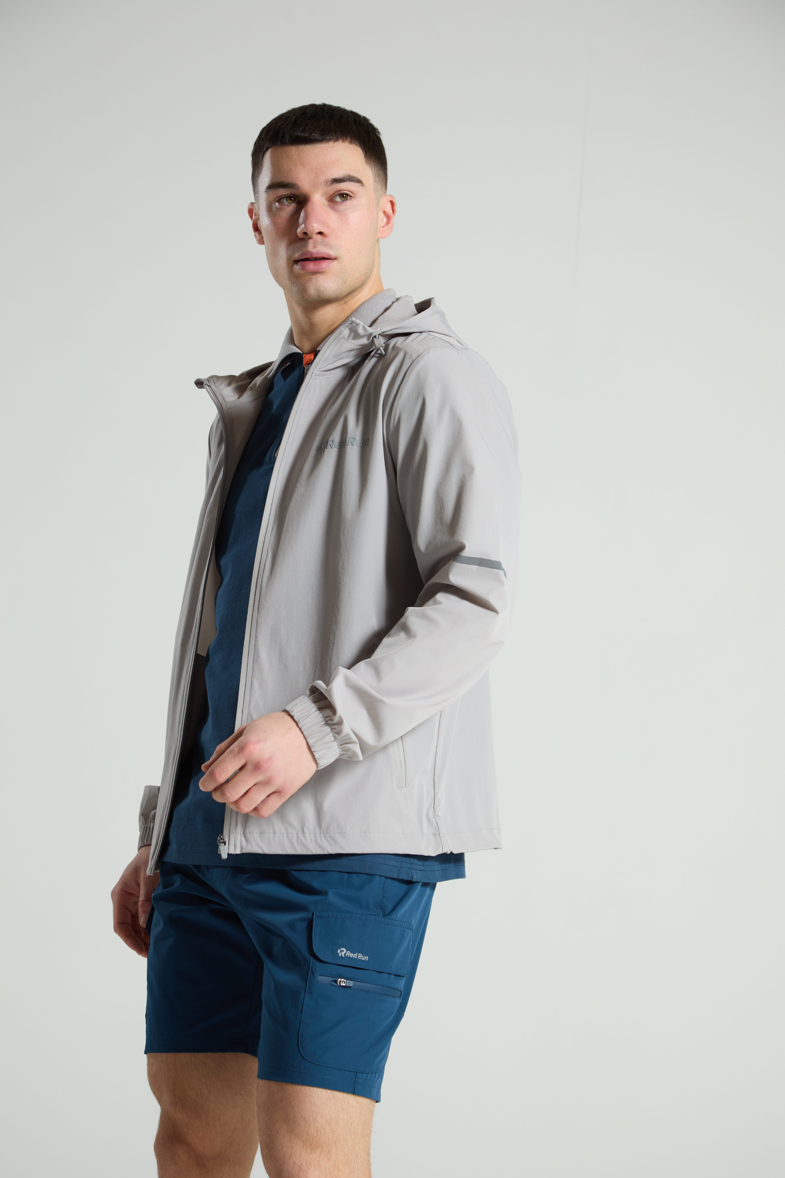 Men's Sport Zip Polo: Range 2 - Aqua Edge