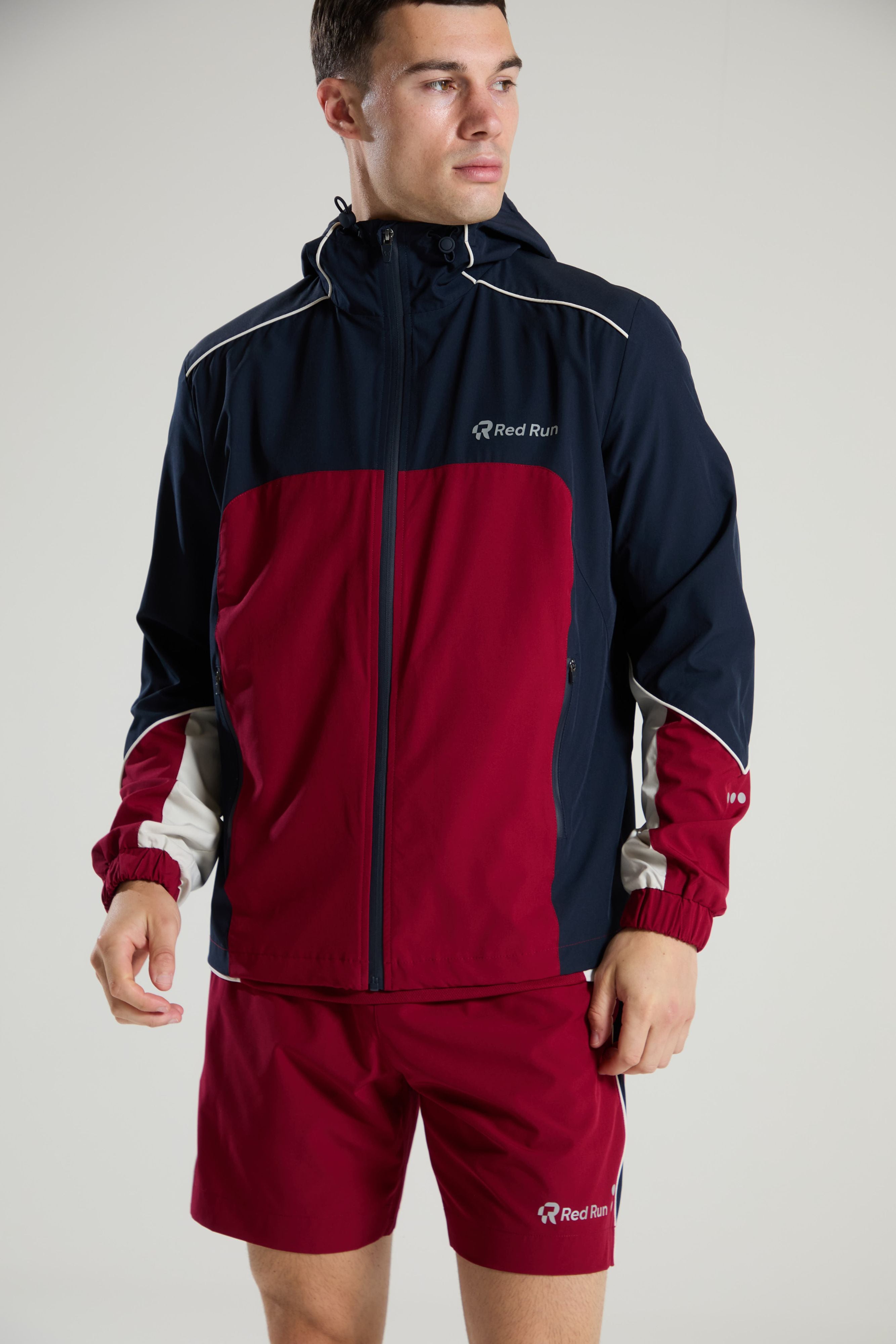 Men's Technical Track Jacket - Crimson Wave
