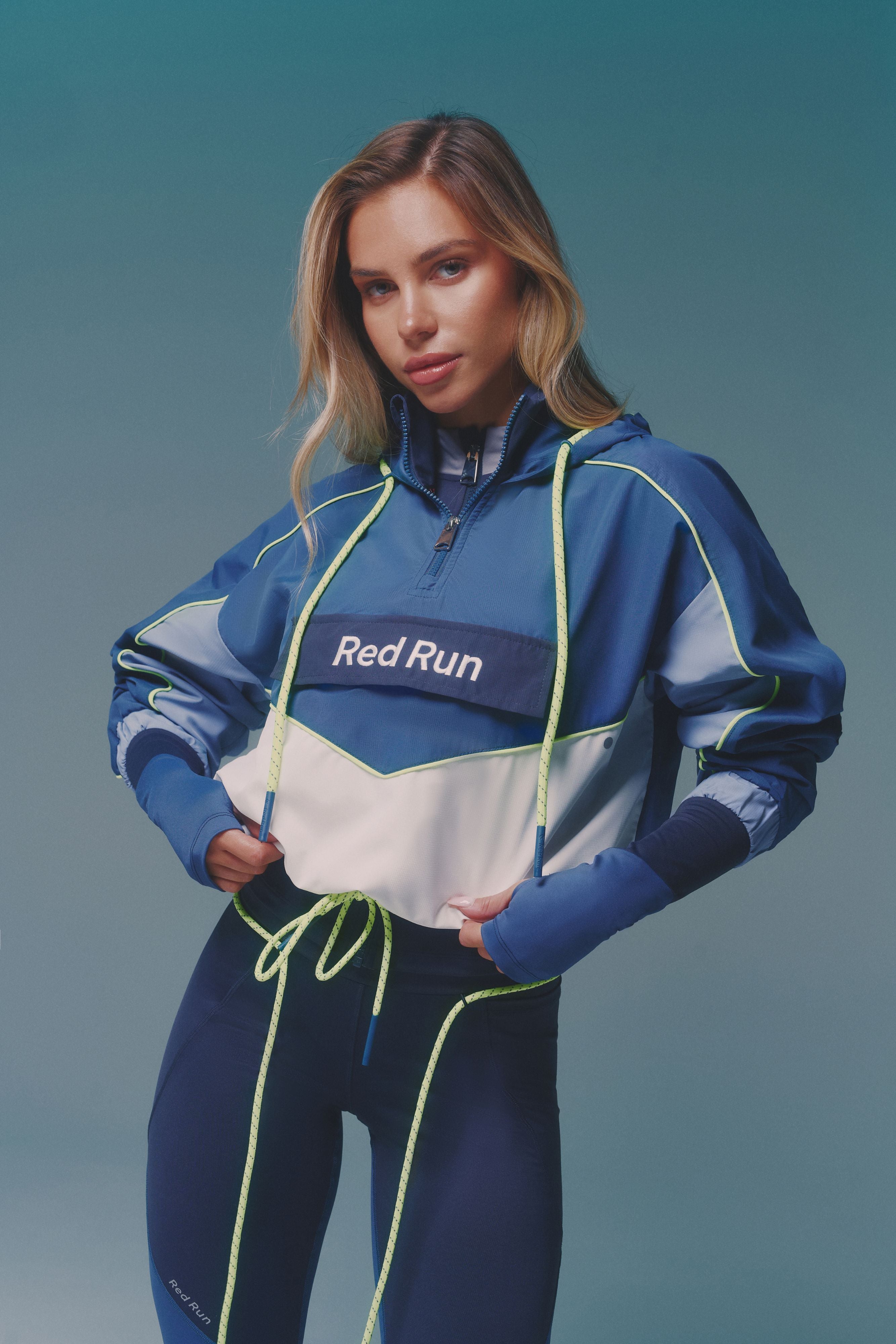 Cropped Windbreaker - Sky Volt