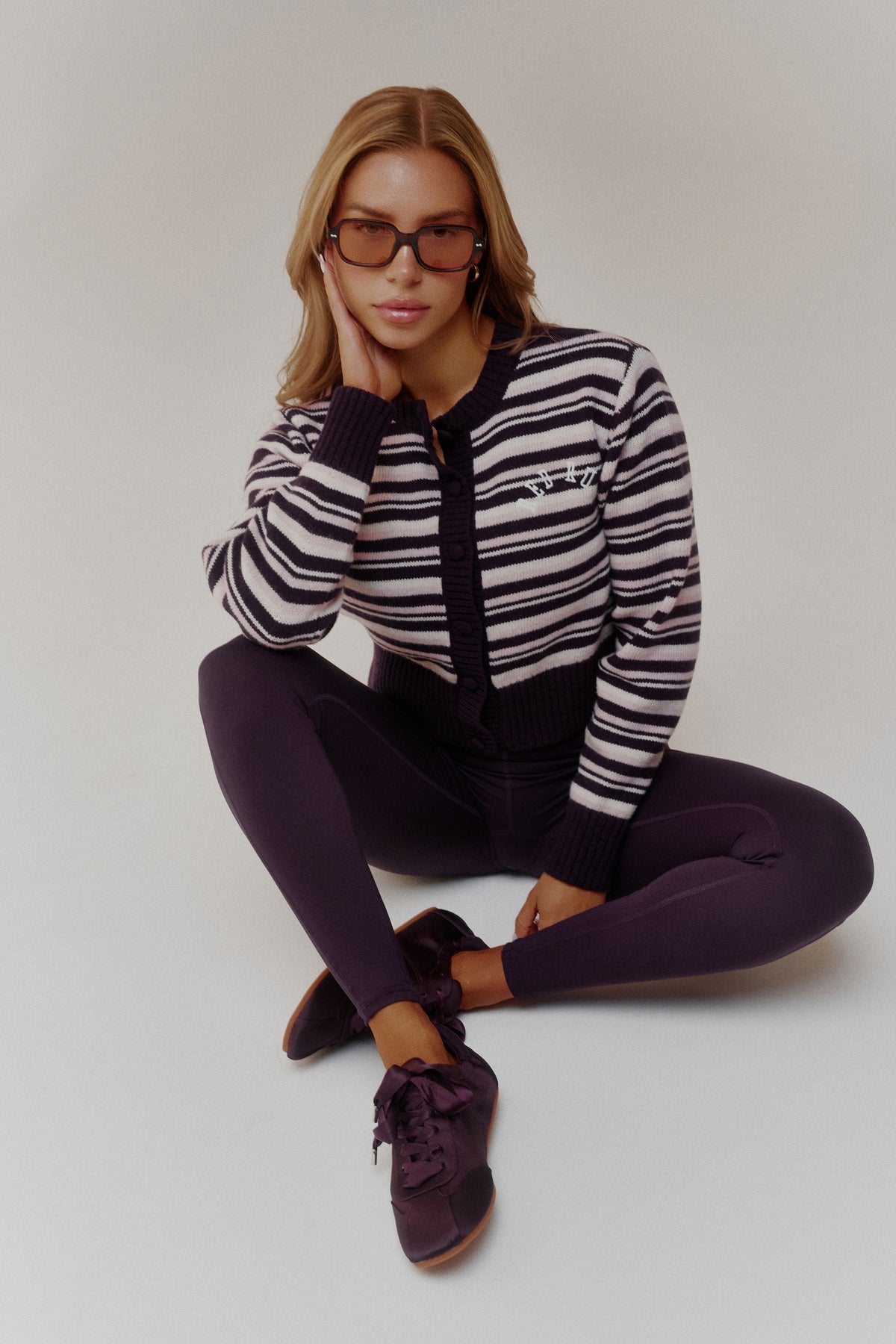 Active Cardigan - Dark Cherry