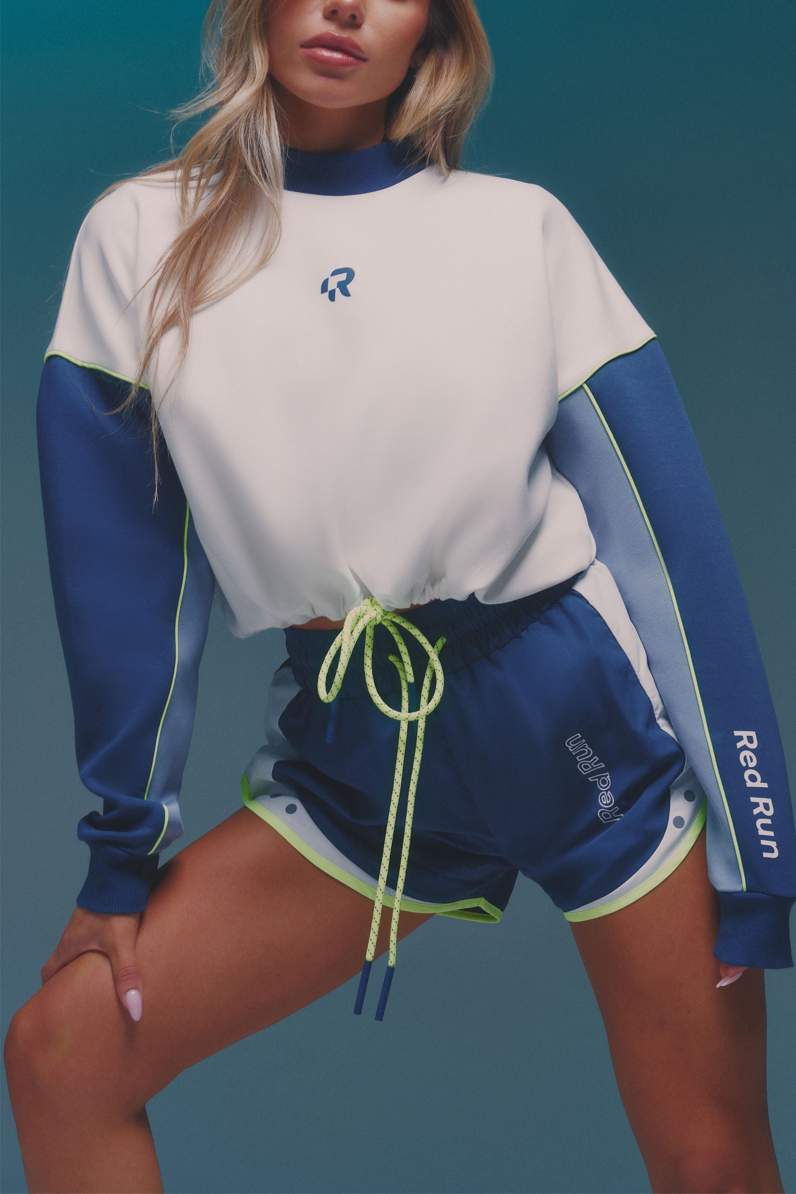 Cropped Sweater - Sky Volt