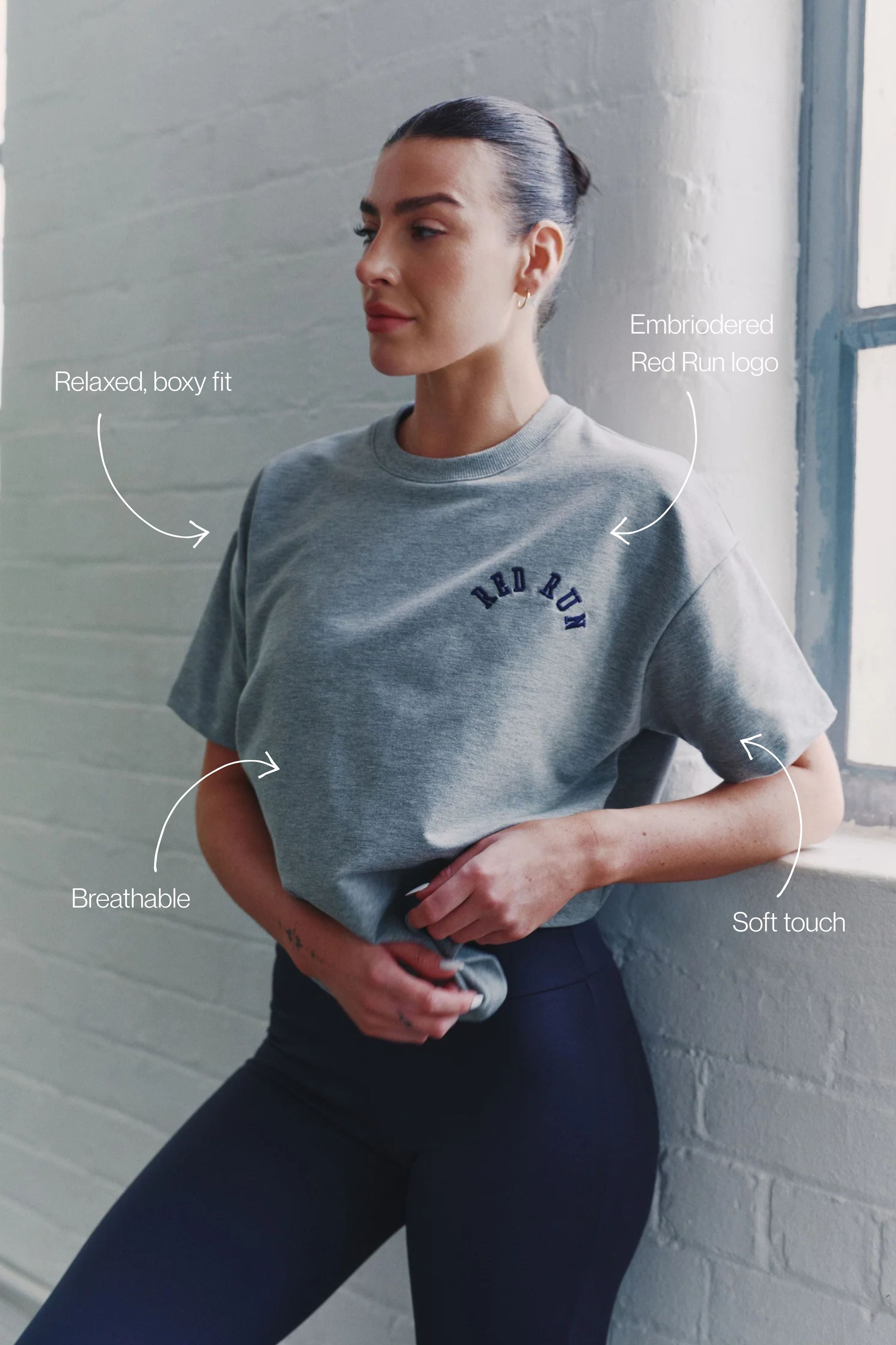 Active Cotton T-Shirt - Slate Grey