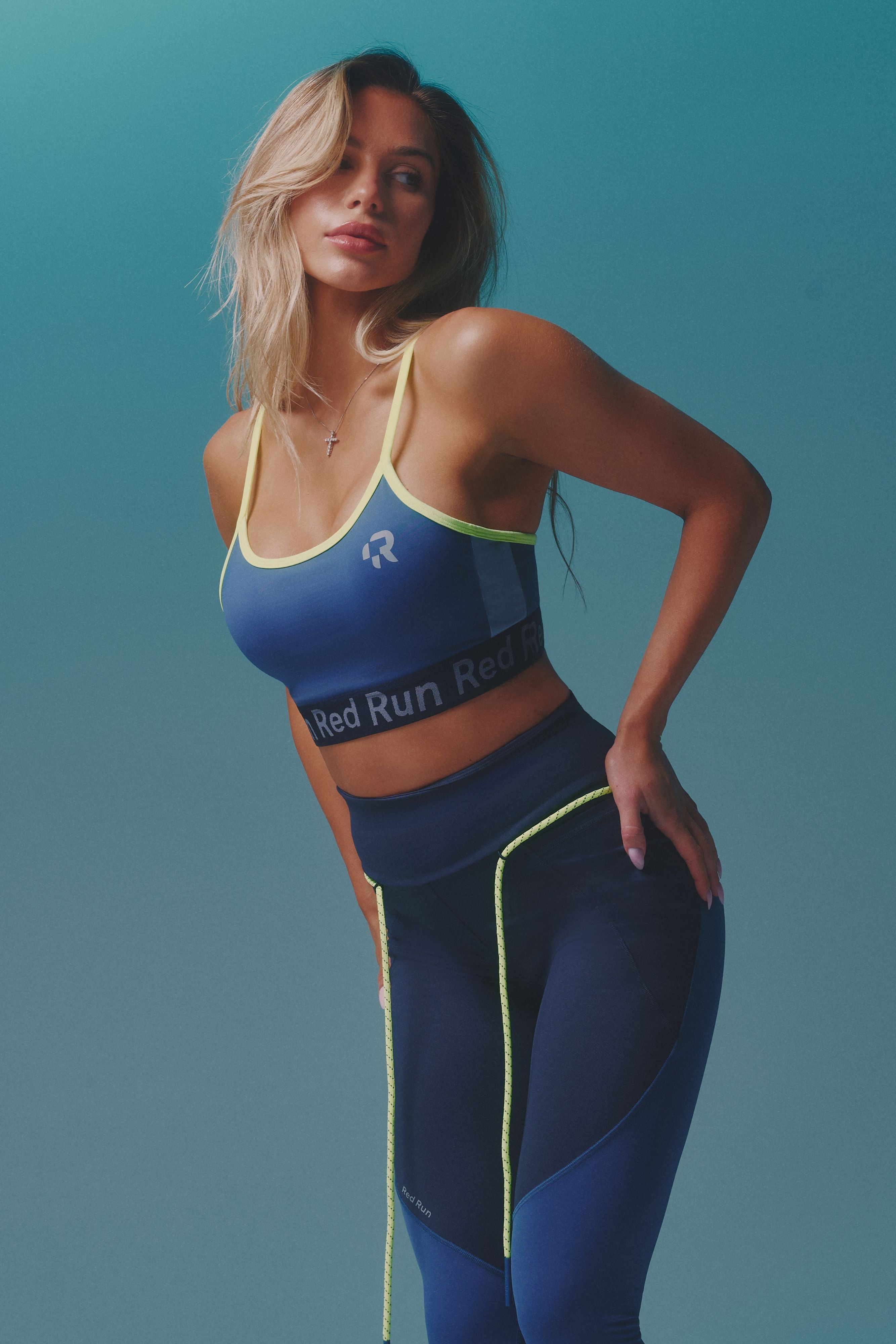 Strappy Sports Bra - Sky Volt