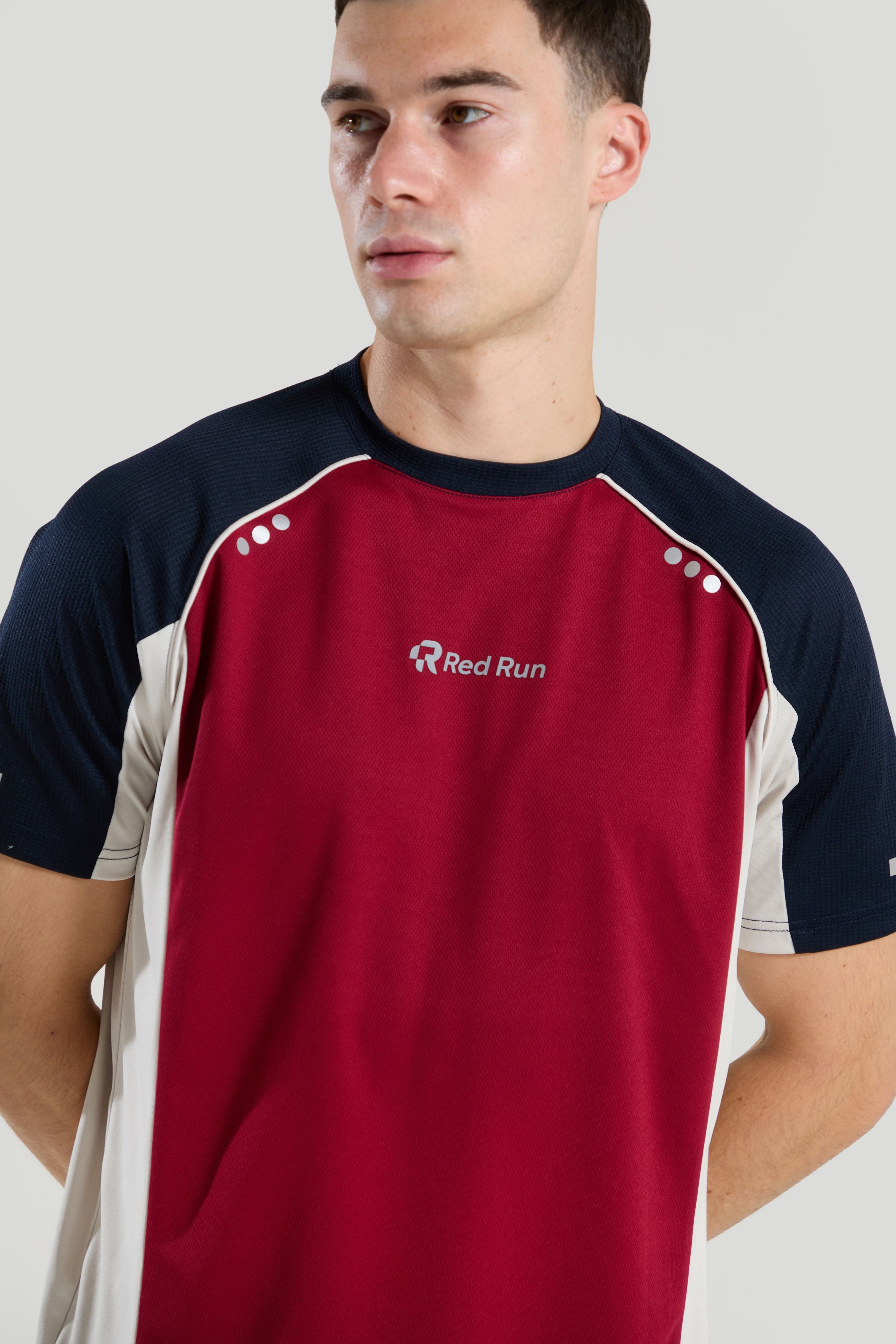 Men's Technical Power Tee - Crimson Wave