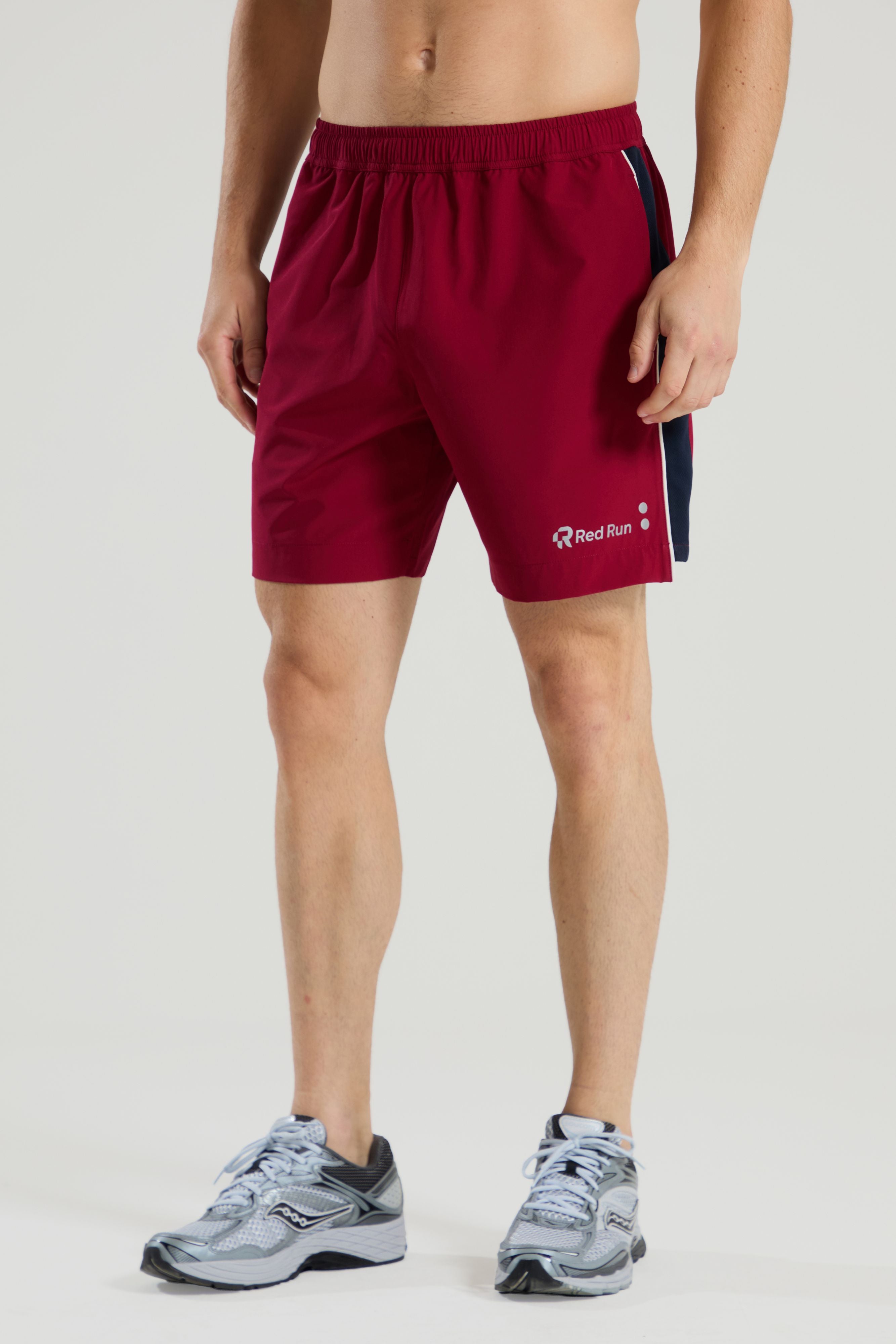 Men's Panelled Sports Short - Crimson Wave