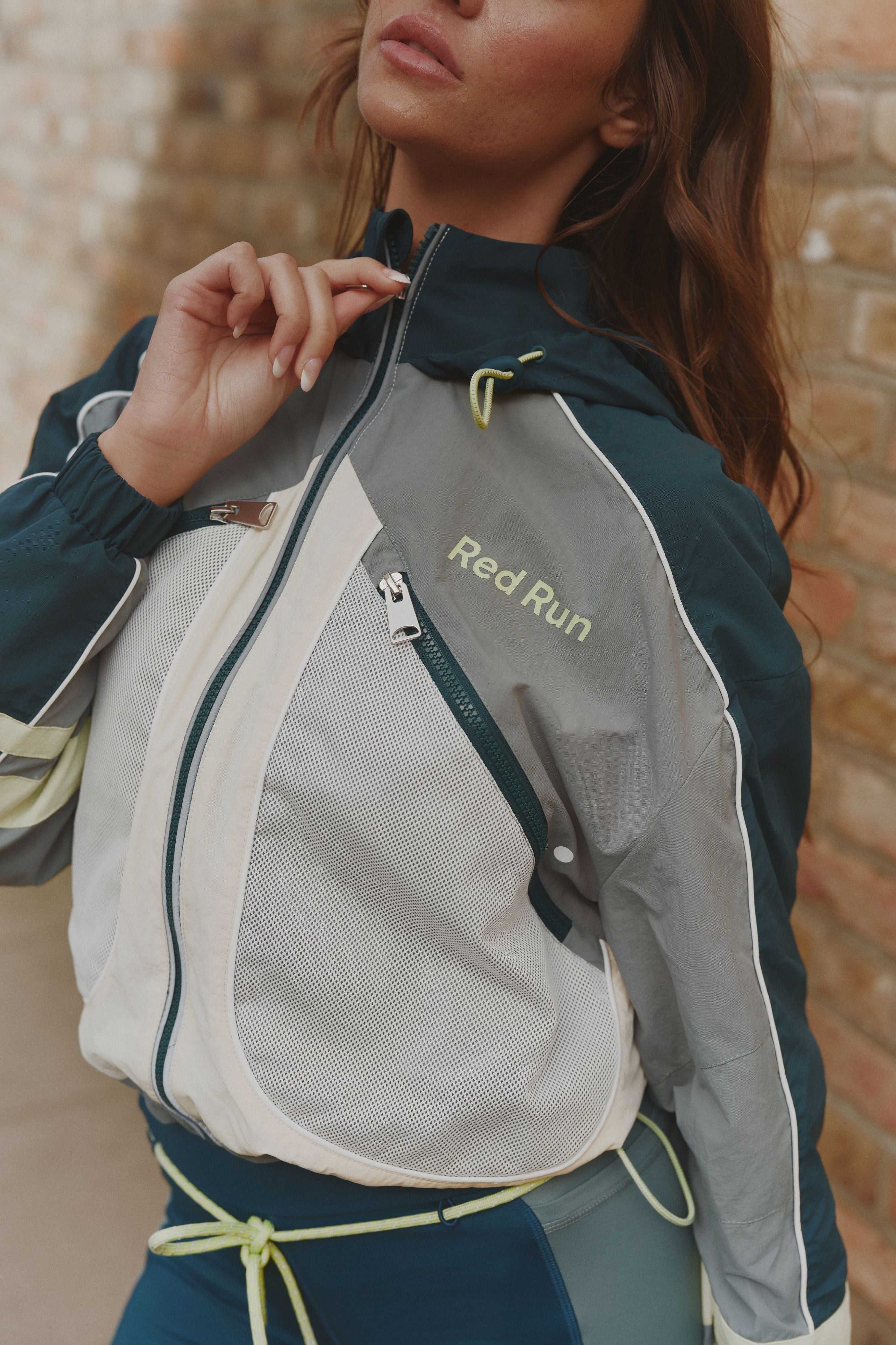 Nylon Track Jacket - Skyline