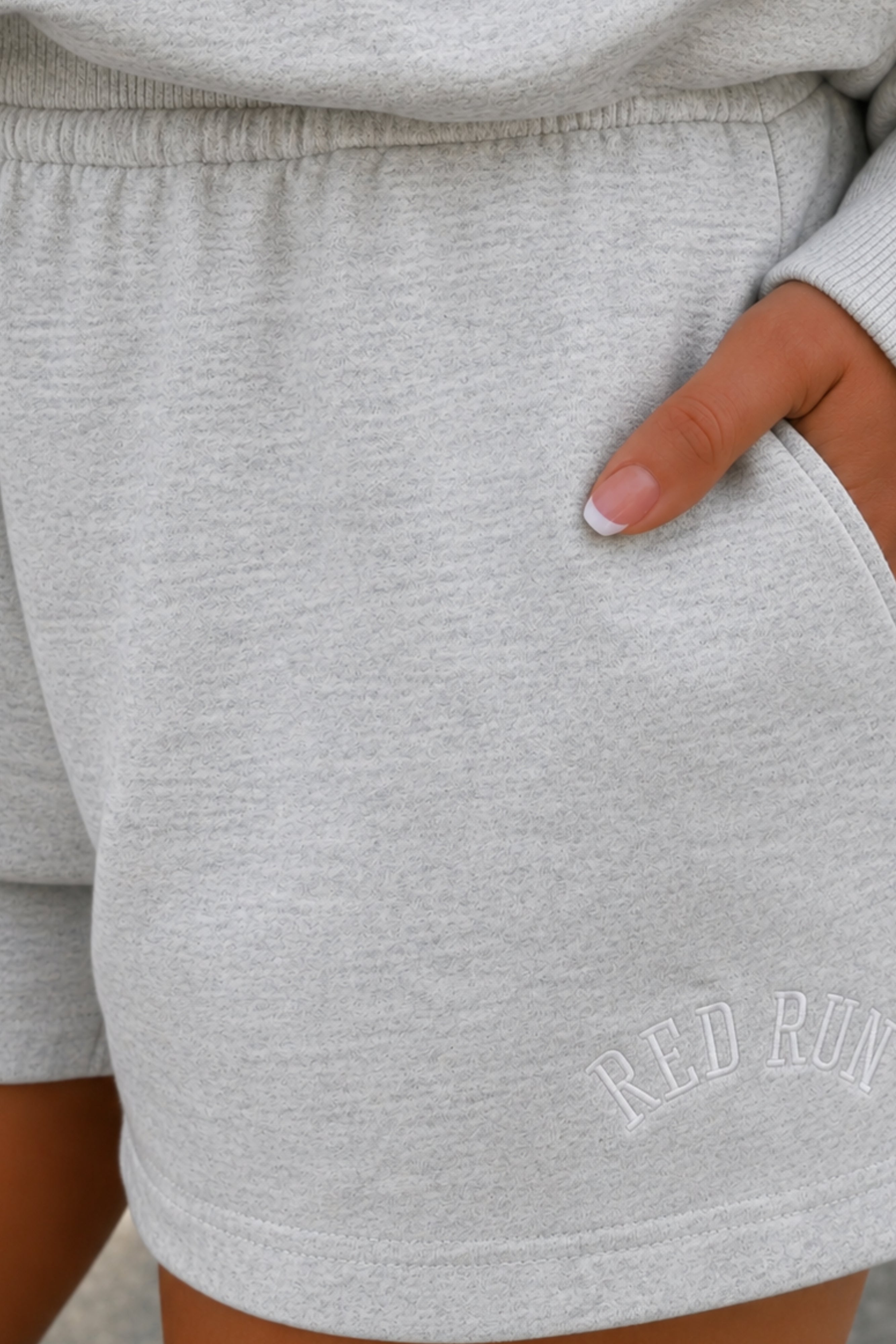 Active Sweater Shorts - Grey Marl