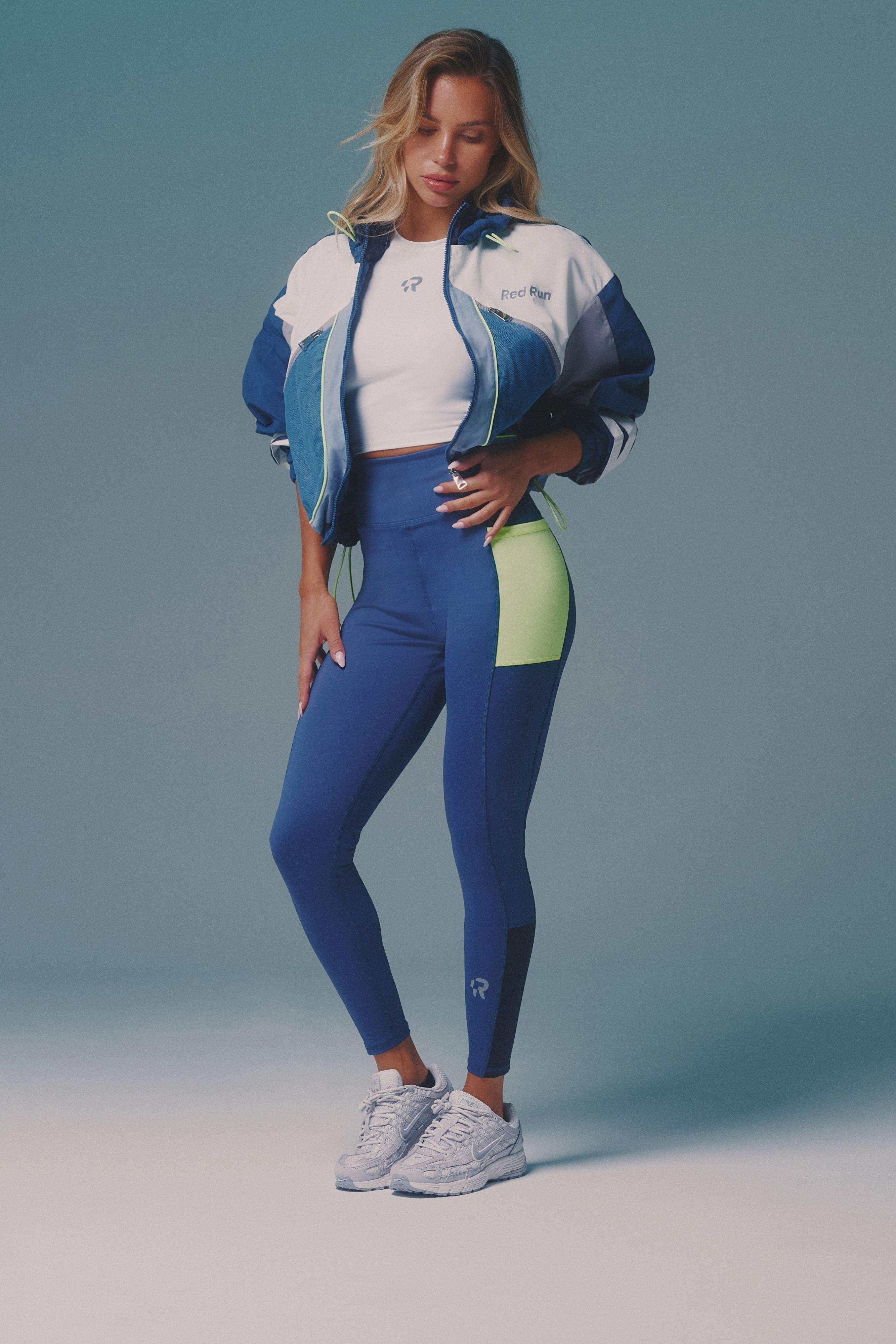 Sculpted Leggings - Sky Volt