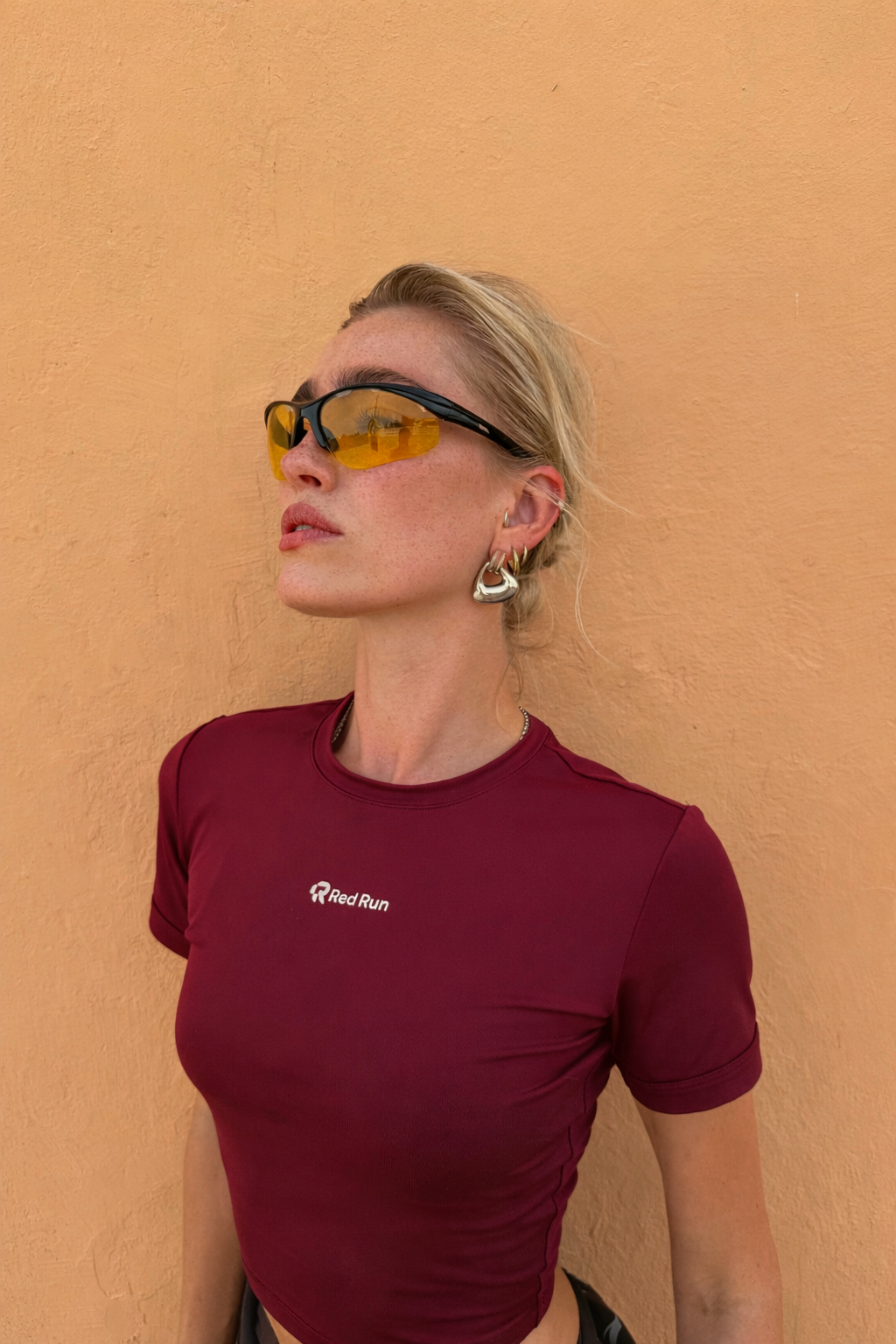 Active Baby Tee - Burgundy